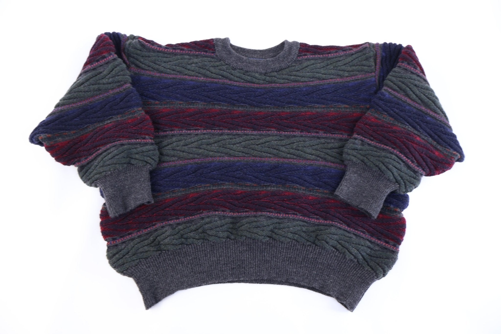90's Jos A. Bank Multicolor Knit Sweater - Sweater - Thrifted Threads