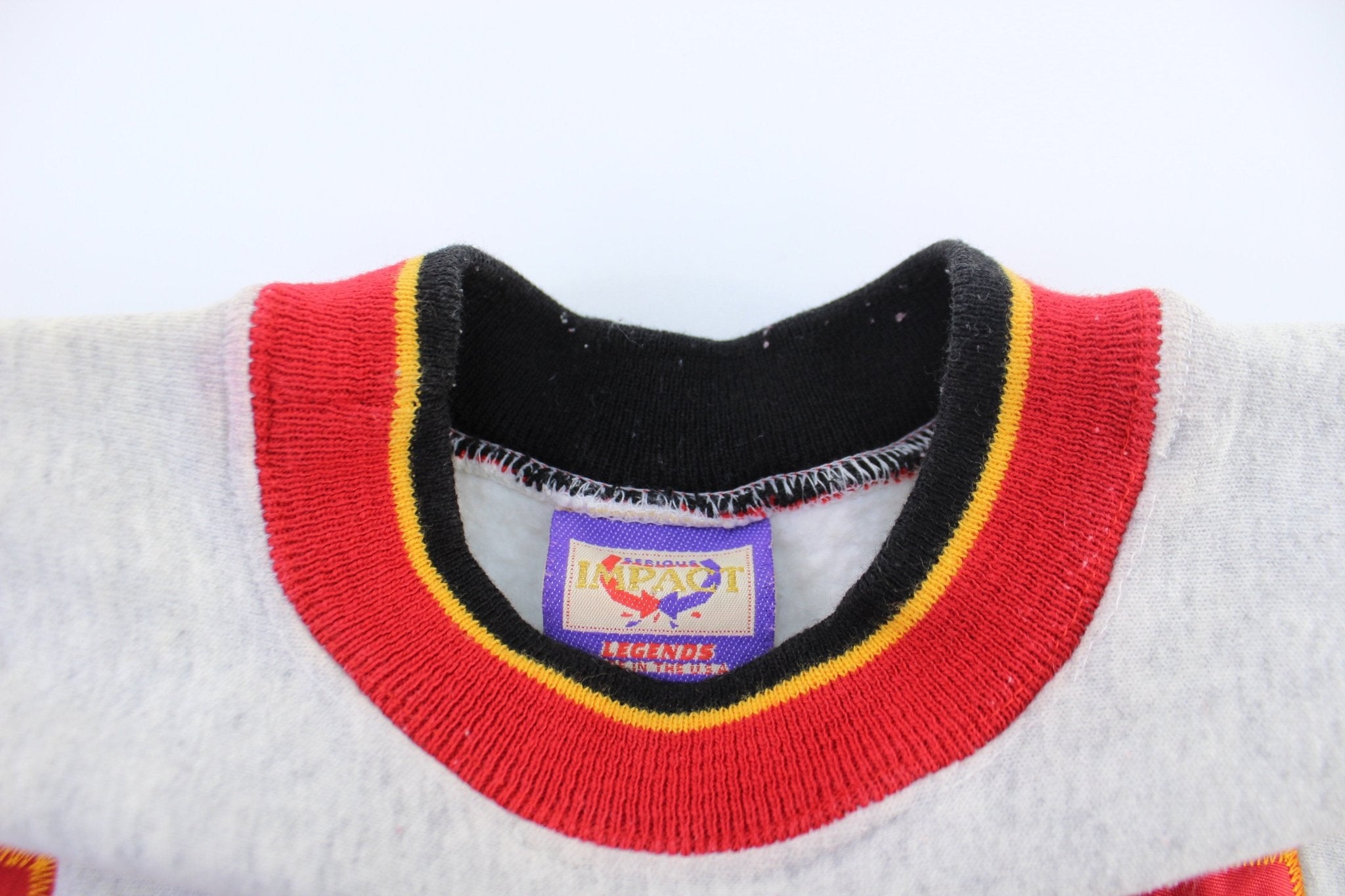 90's Kansas City Chiefs Embroidered Football Sweatshirt - ThriftedThreads.com