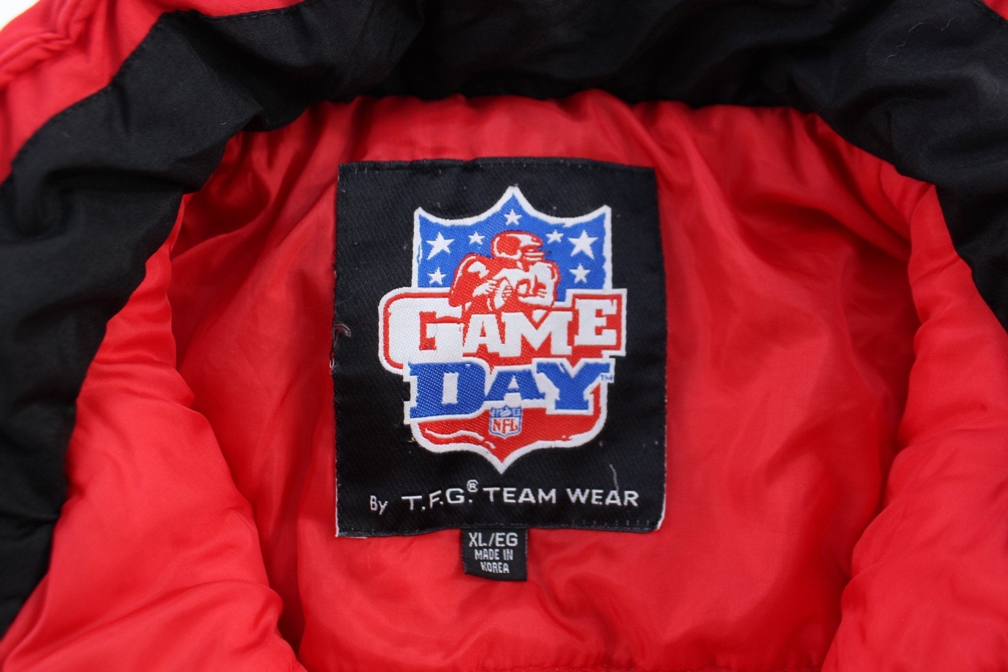 90's Kansas City Chiefs Embroidered Game Day Zip Up Jacket - Jackets - Thrifted Threads
