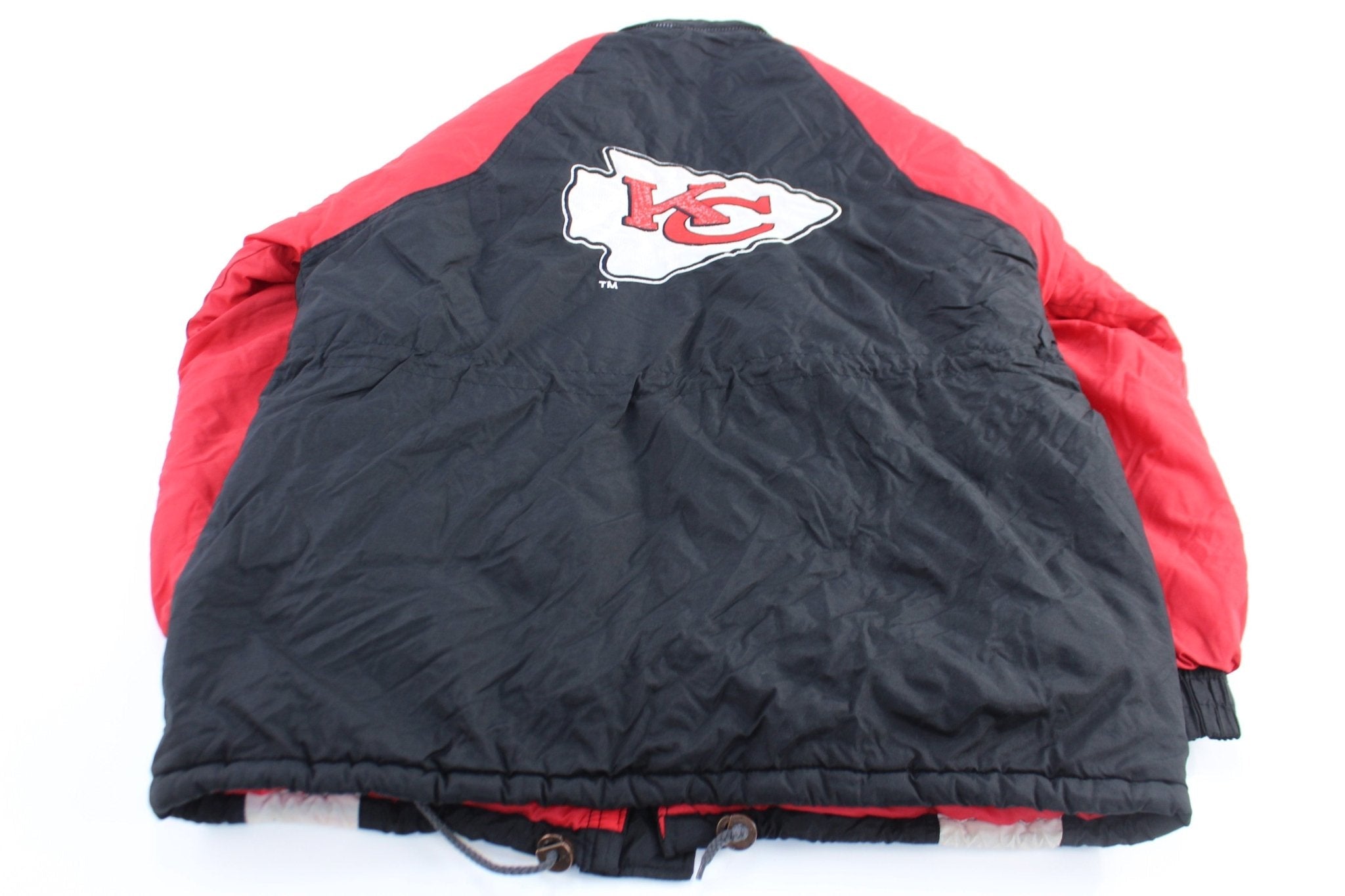 90's Kansas City Chiefs Embroidered Game Day Zip Up Jacket - Jackets - Thrifted Threads