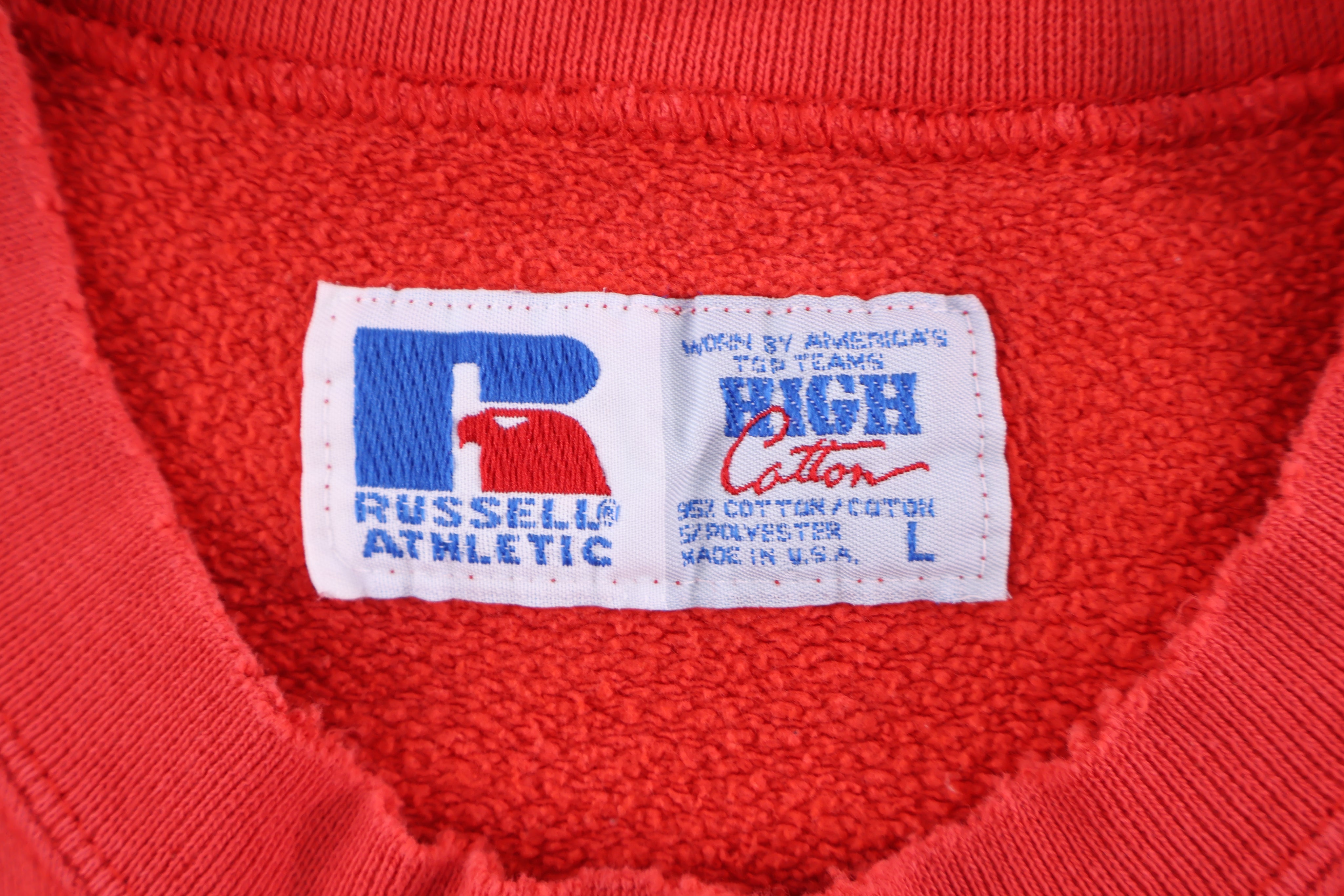 90's Kansas City Chiefs Football Embroidered Sweatshirt - Sweatshirt - Thrifted Threads