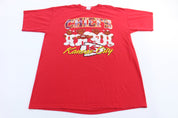 90's Kansas City Chiefs Football Sleep T-shirt - ThriftedThreads.com