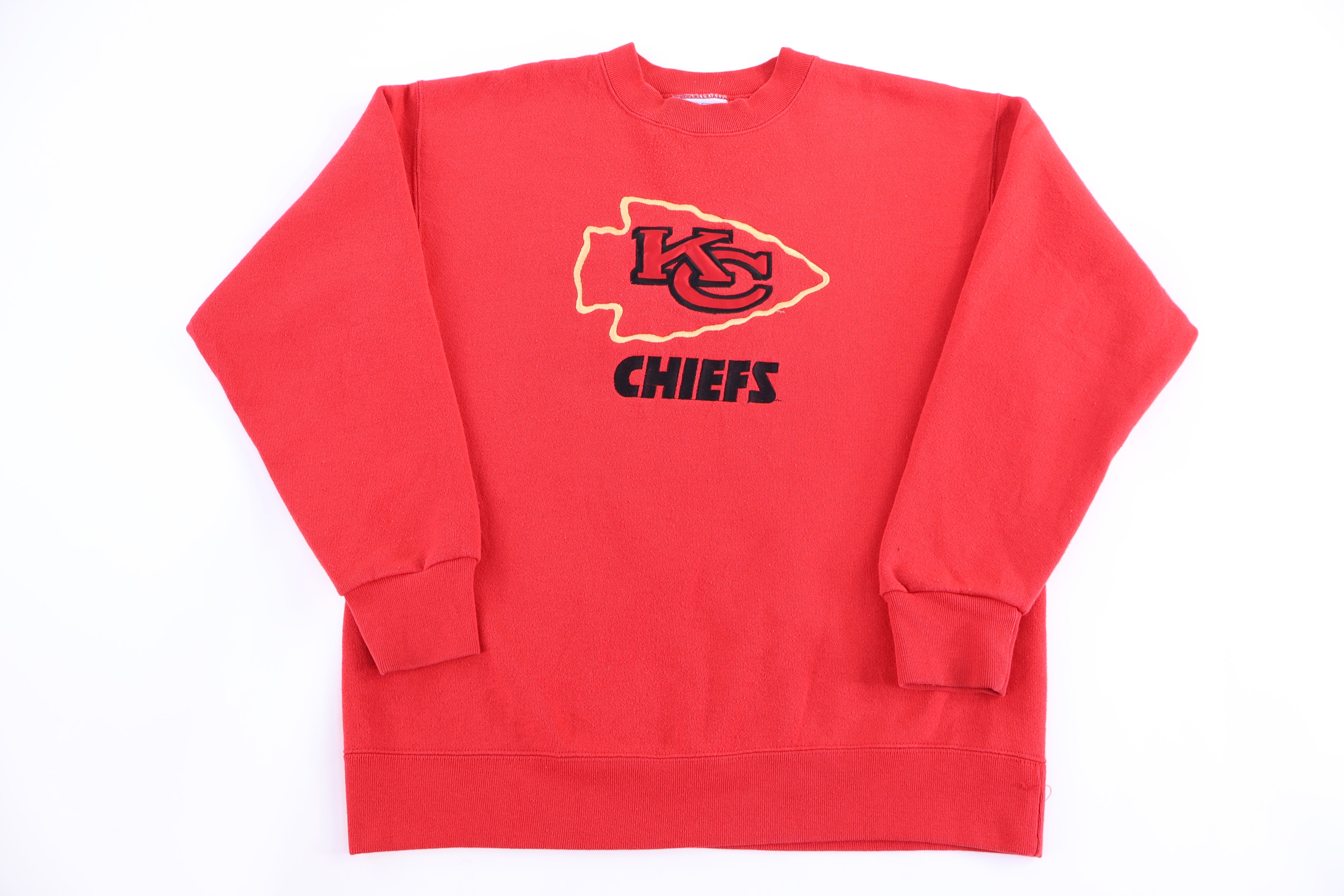 90's Kansas City Chiefs Football Sweatshirt - Sweatshirt - Thrifted Threads