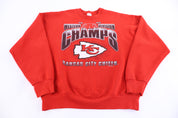 90's Kansas City Chiefs Football Sweatshirt - Sweatshirt - Thrifted Threads