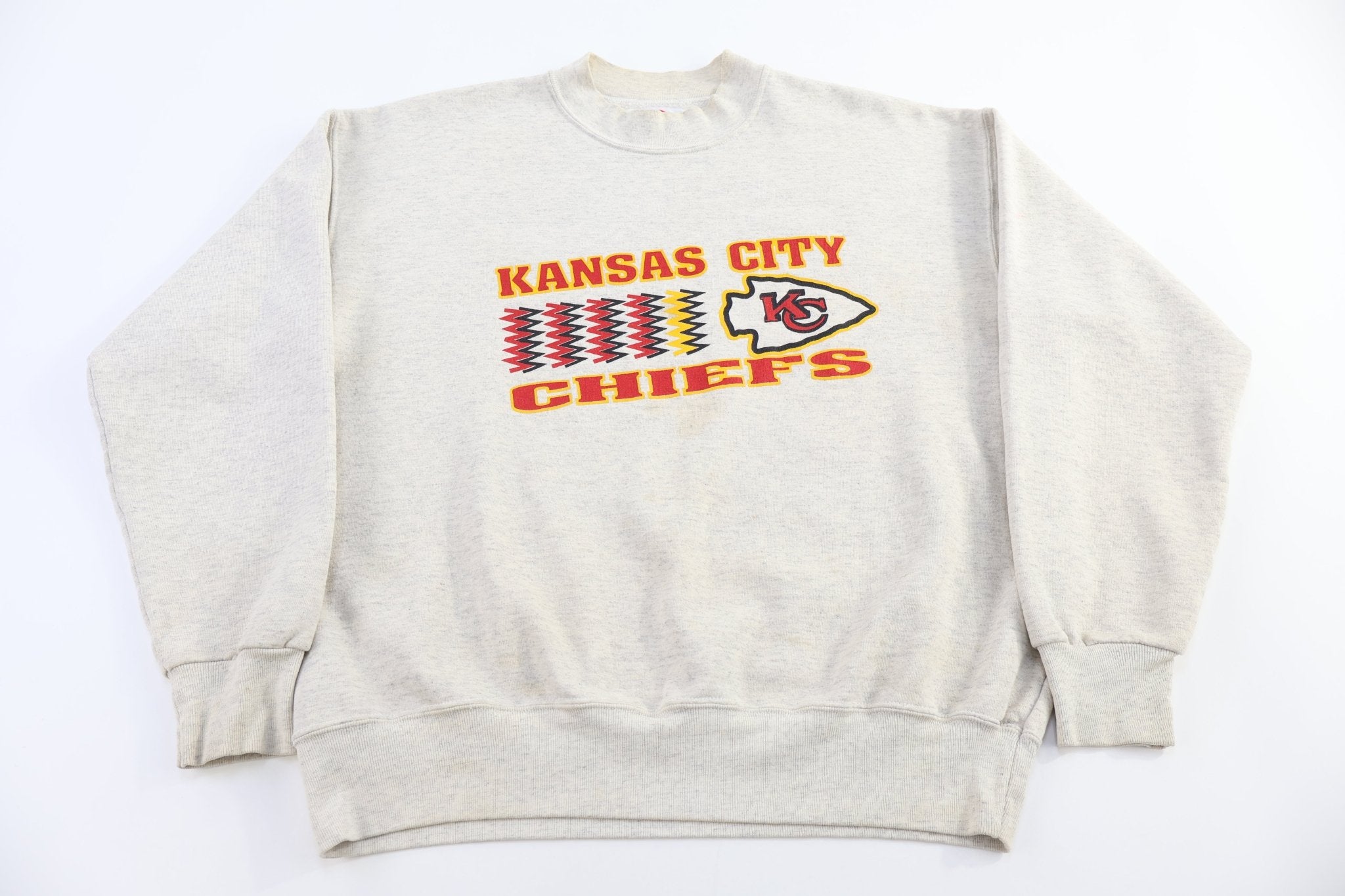 90's Kansas City Chiefs Football Sweatshirt - sweatshirt - Thrifted Threads