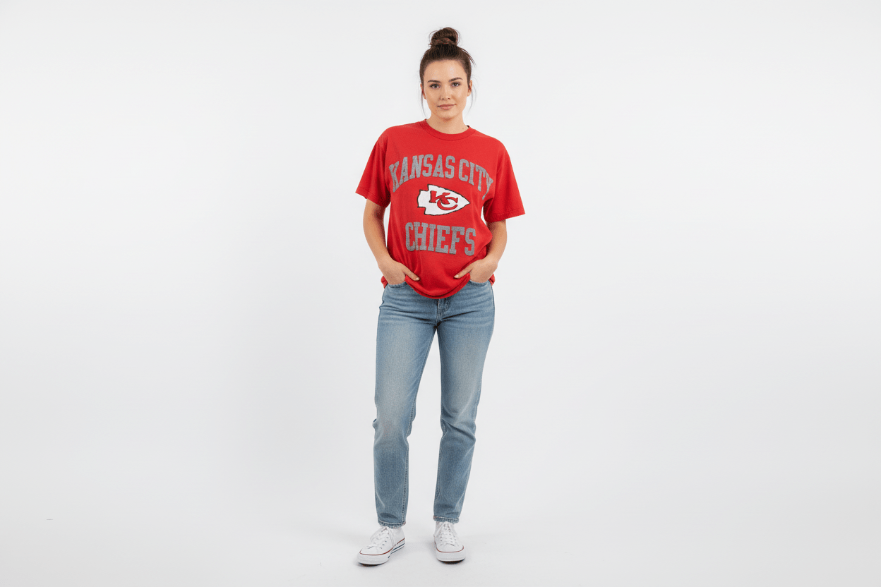 90's Kansas City Chiefs Football T-shirt - ThriftedThreads.com