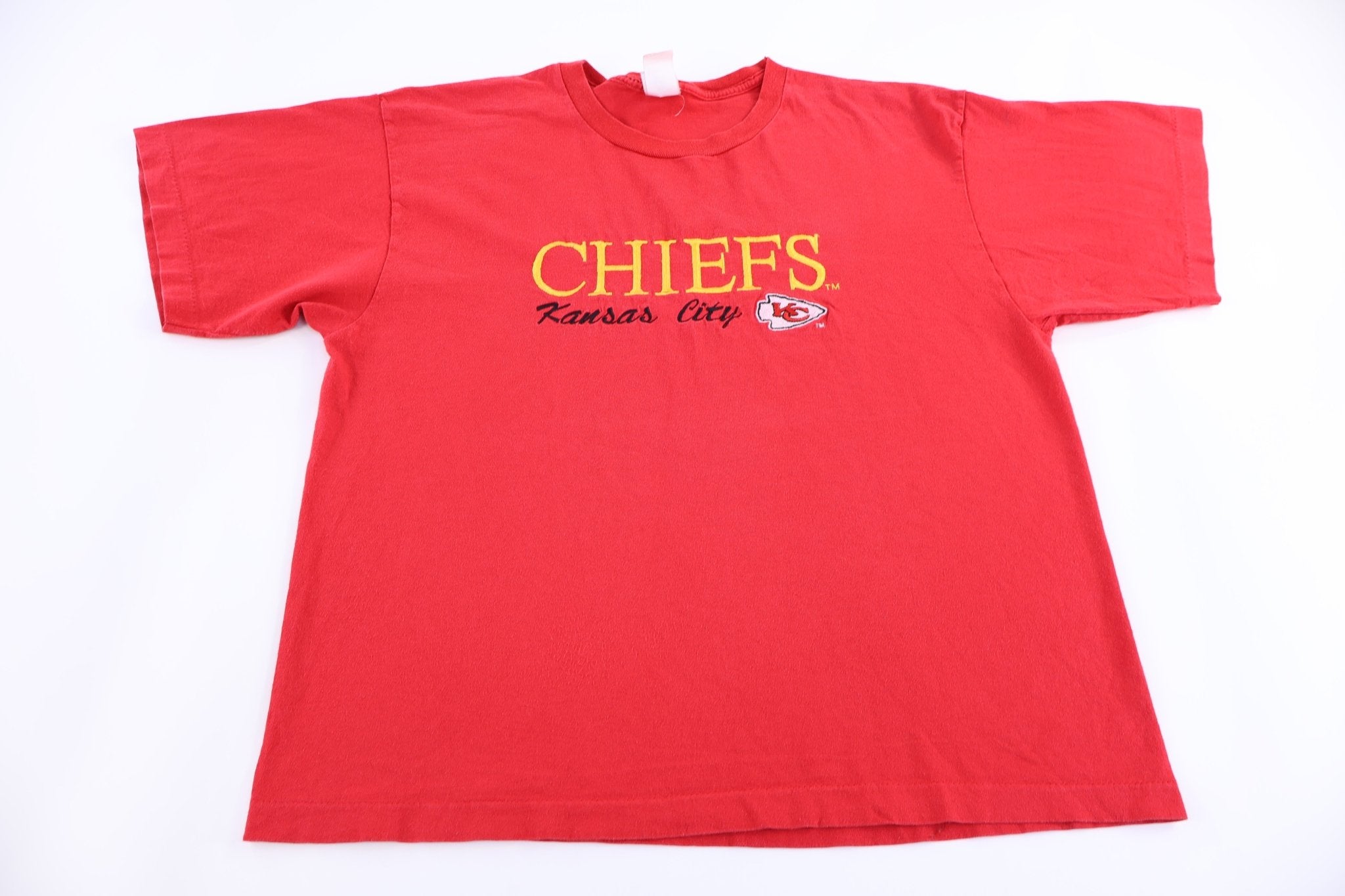 90's Kansas City Chiefs Football T-shirt - Shirts & Tops - Thrifted Threads