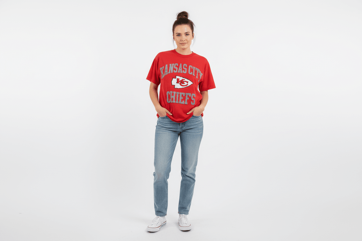 90's Kansas City Chiefs Football T-shirt - Shirts & Tops - Thrifted Threads
