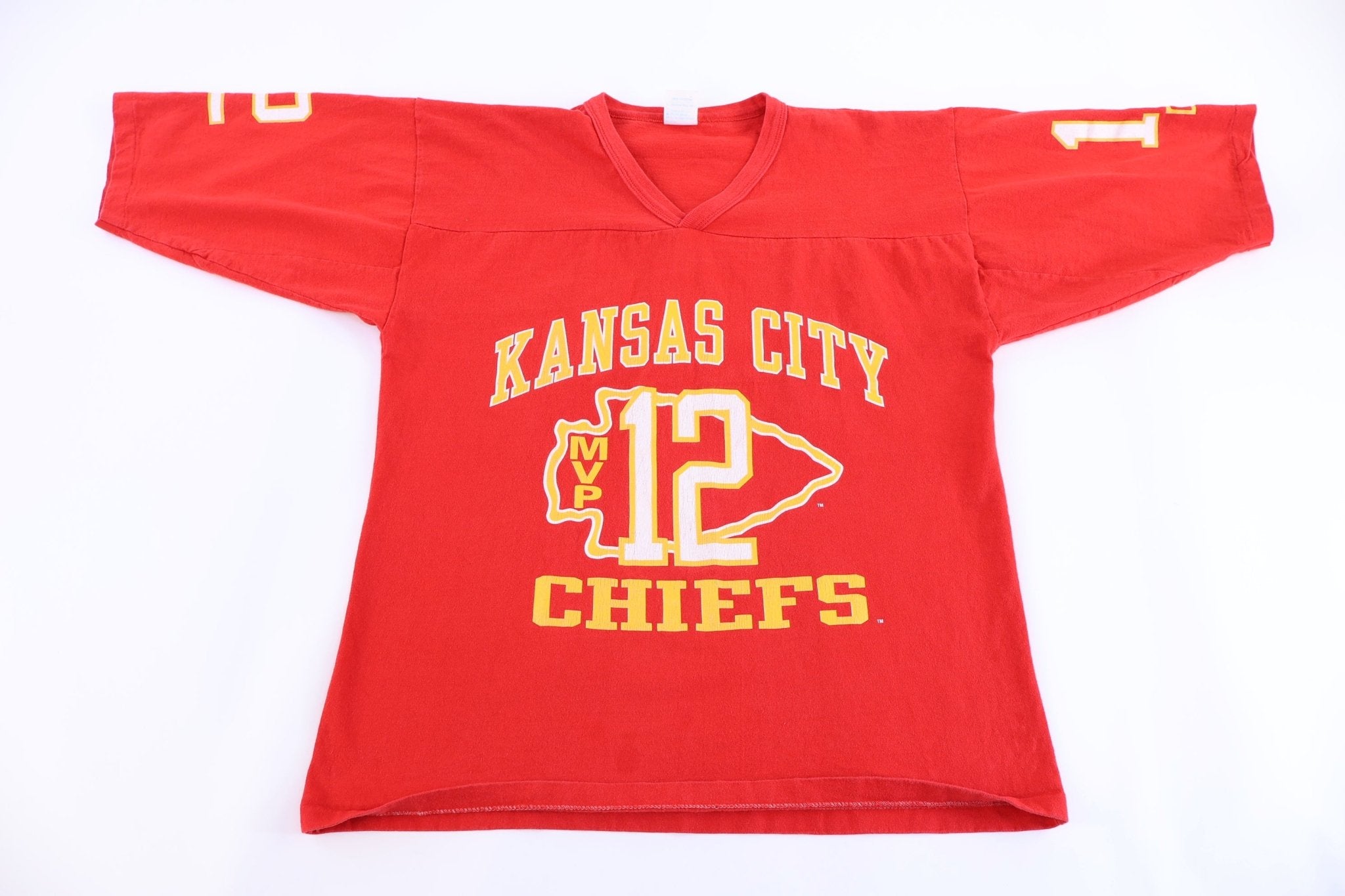 90's Kansas City Chiefs Football T-shirt - Shirts & Tops - Thrifted Threads
