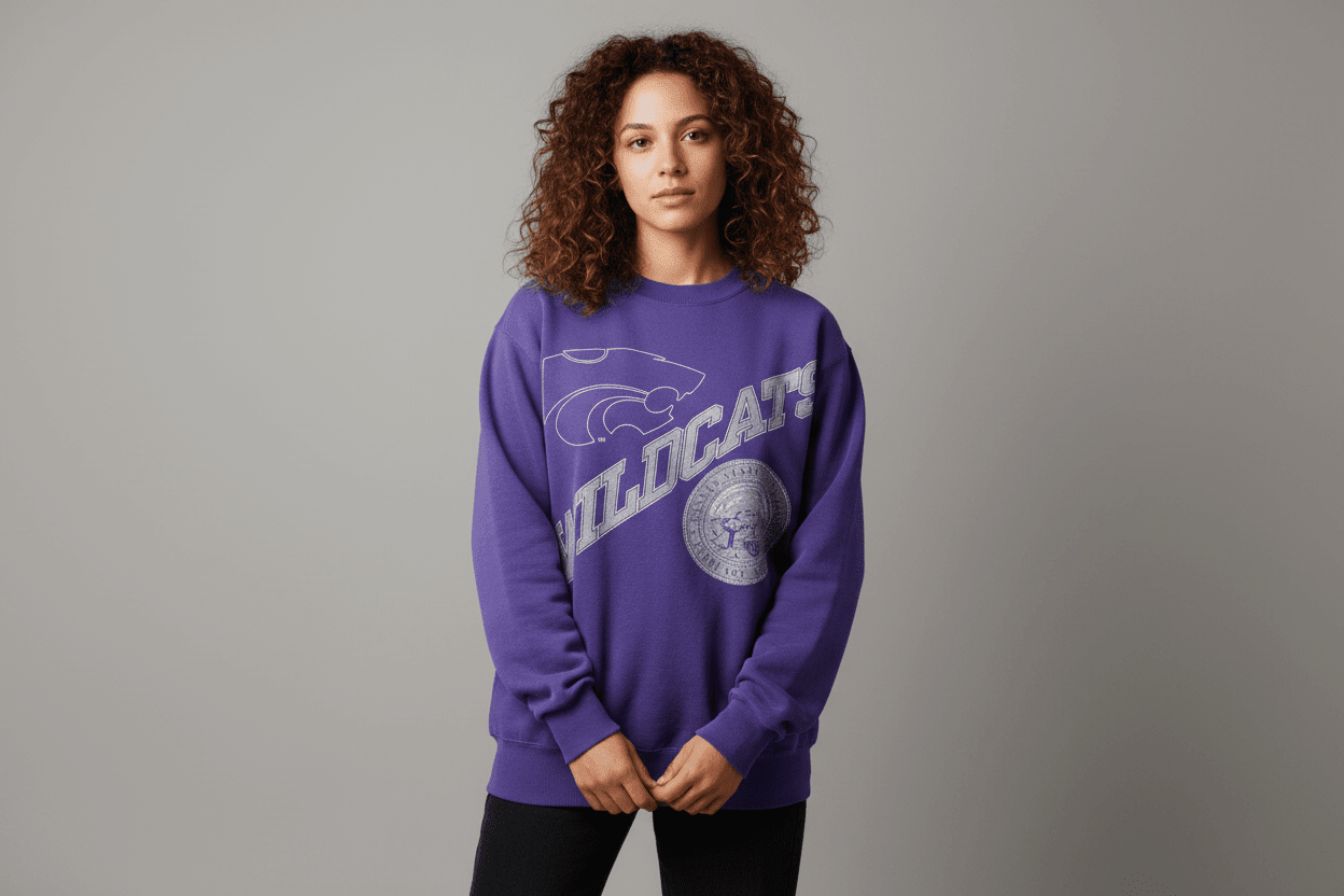 90's Kansas State University Sweatshirt - Sweatshirt - Thrifted Threads