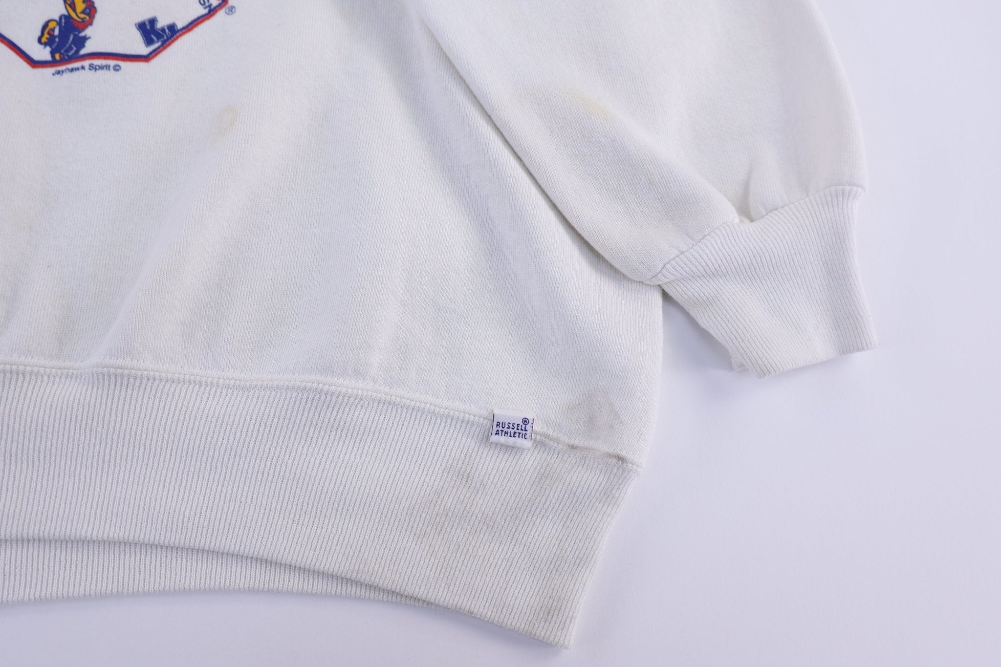 90's Kansas Univeristy Sweatshirt - sweatshirt - Thrifted Threads