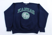 90's Kansas University Sweatshirt - Sweatshirt - Thrifted Threads
