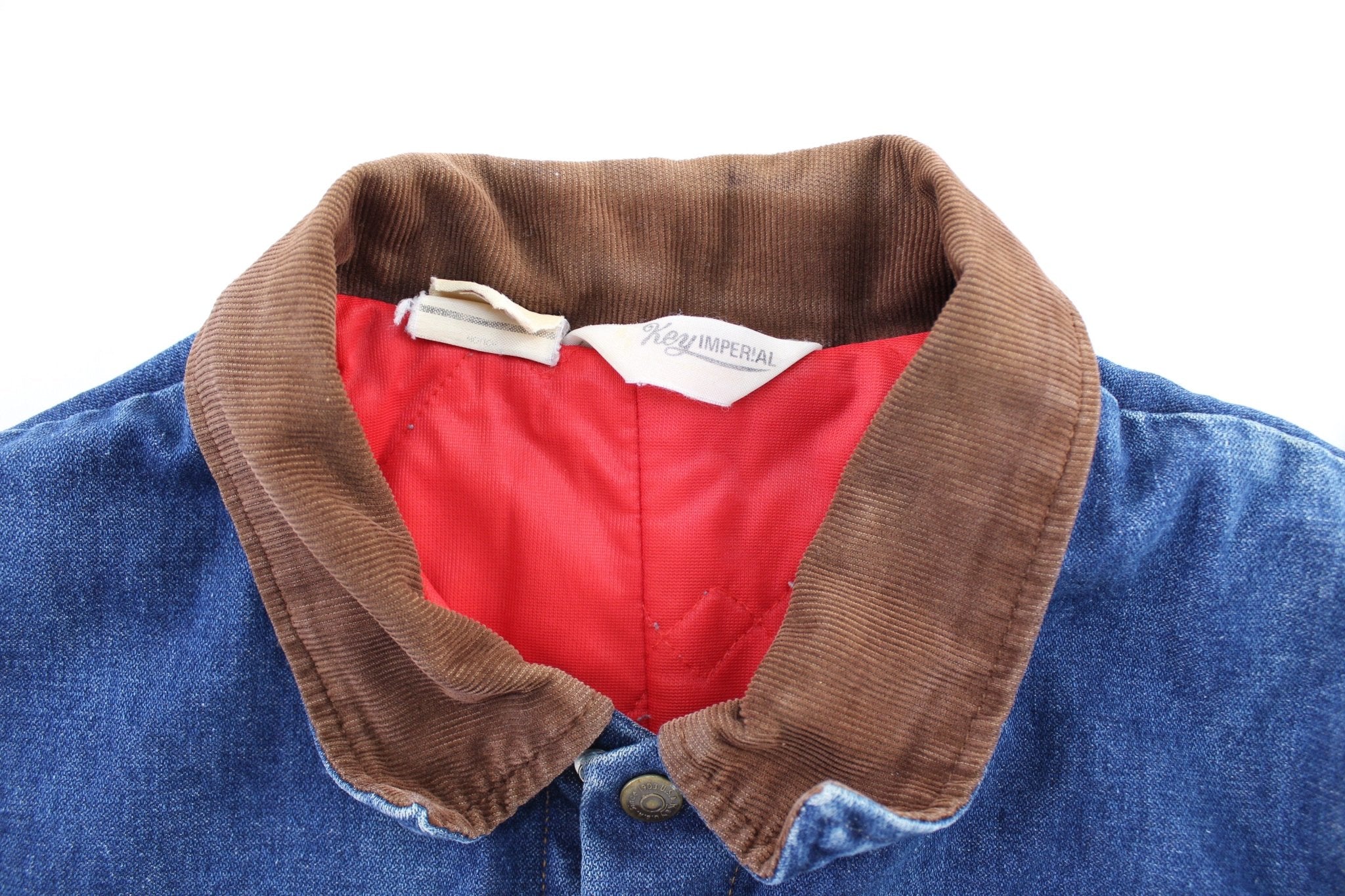 90's Key Imperial Denim Jacket - ThriftedThreads.com