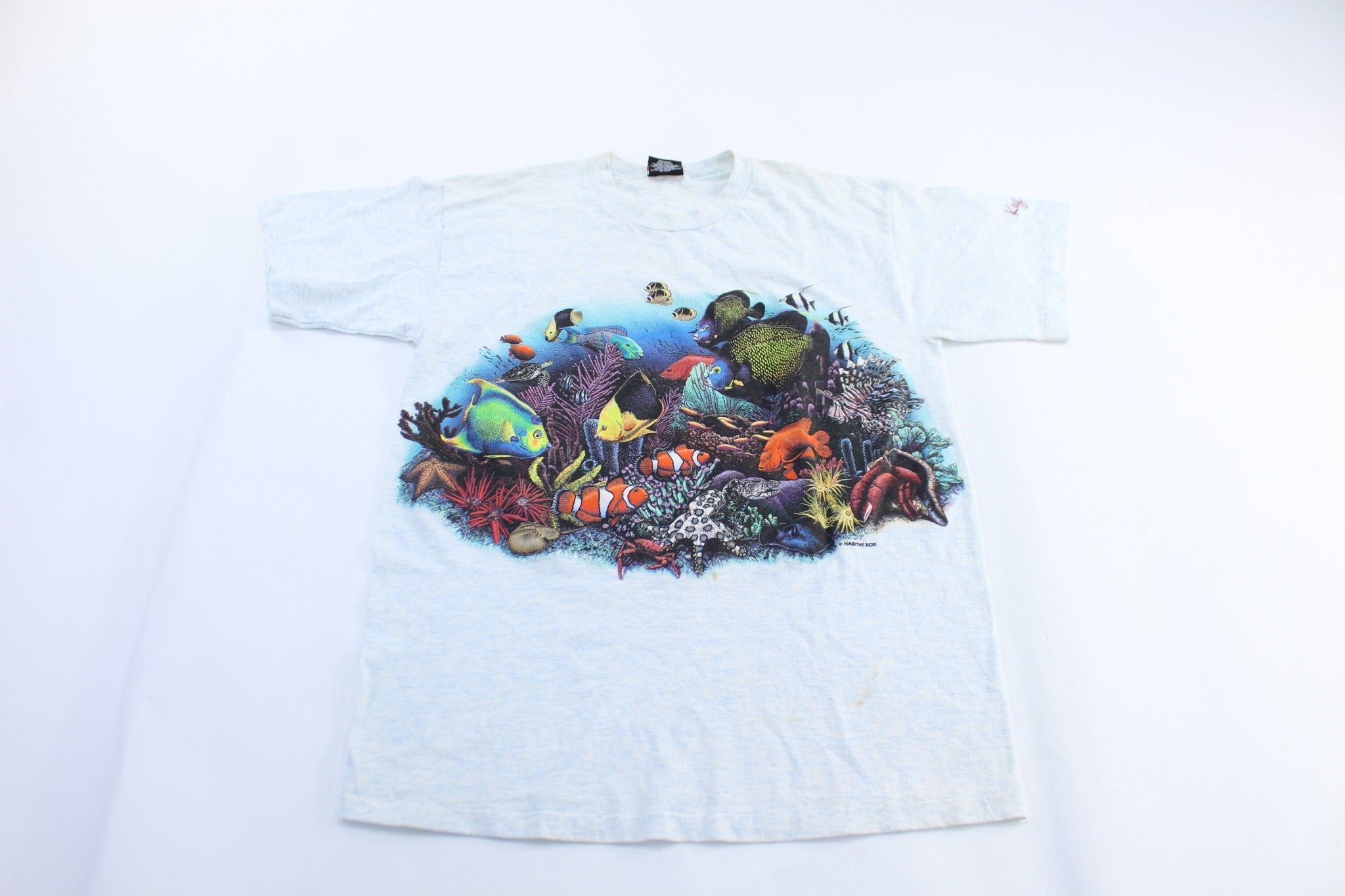 90's Key West, Florida Ocean All Over Print T-Shirt - ThriftedThreads.com