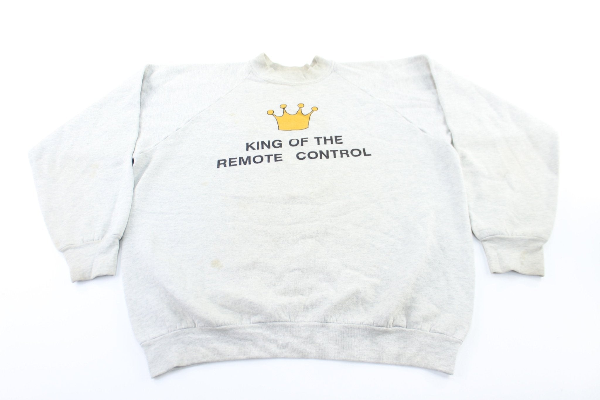 90's King Of The Remove Control Sweatshirt - ThriftedThreads.com