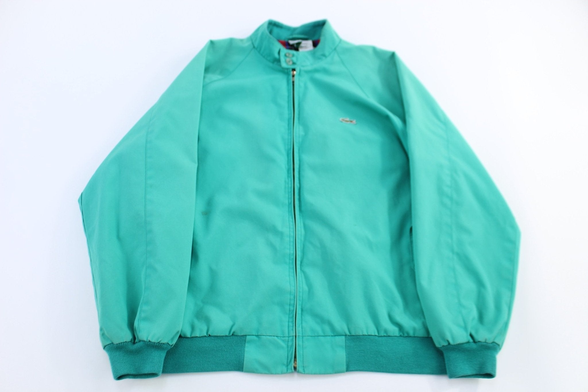 90’s Lacoste Green Full Zip Harrington Jacket - Jacket - Thrifted Threads