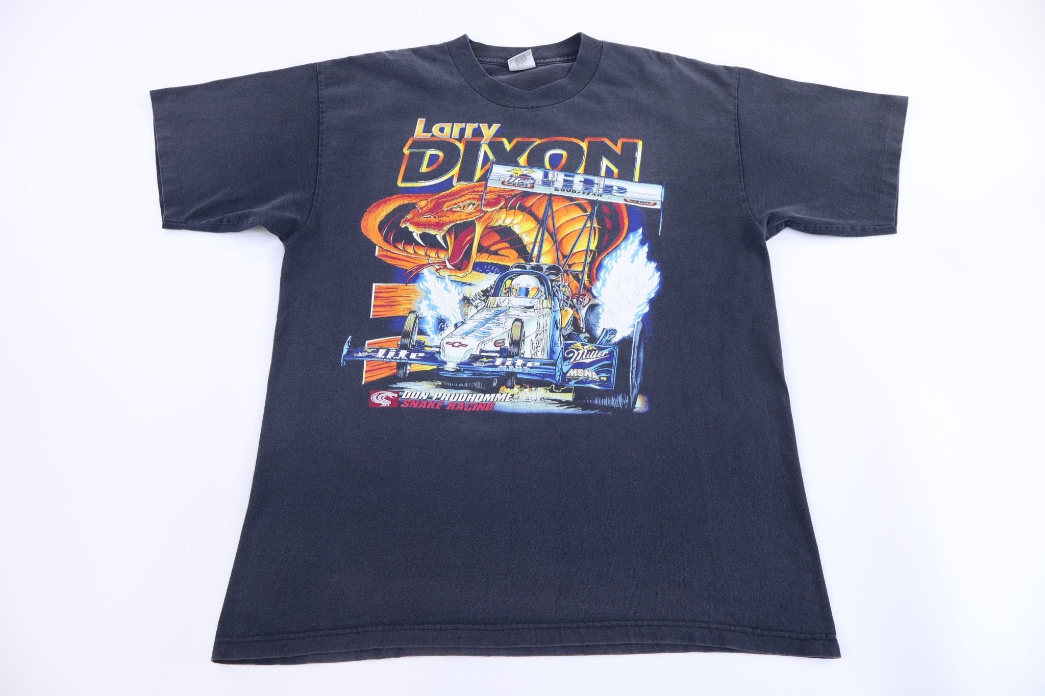 90's Larry Dixon Snake Racing T-shirt - Shirts & Tops - Thrifted Threads