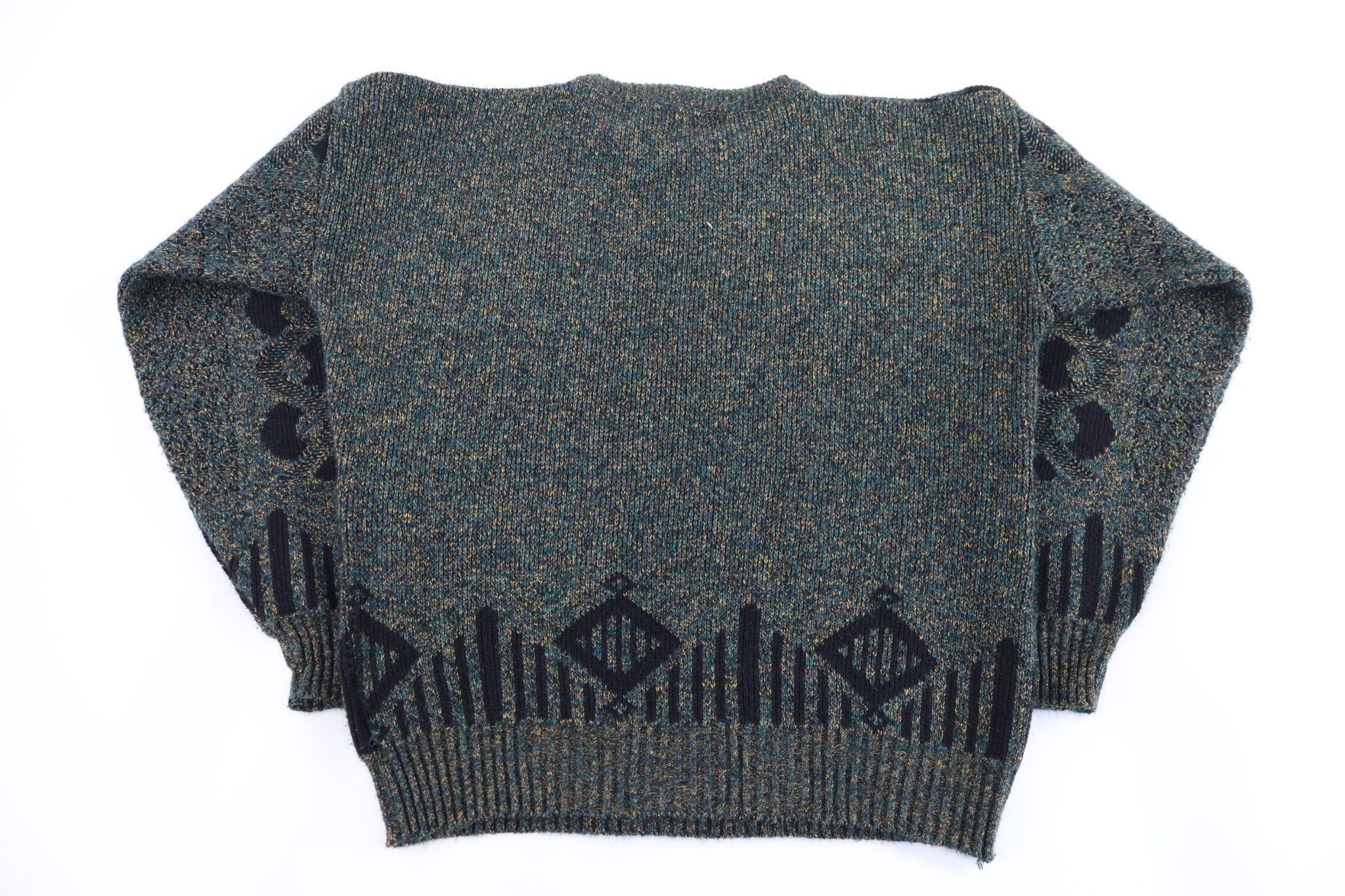 90's Lavane Multipattern Knit Sweater - Sweater - Thrifted Threads