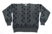 90's Lavane Multipattern Knit Sweater - Sweater - Thrifted Threads