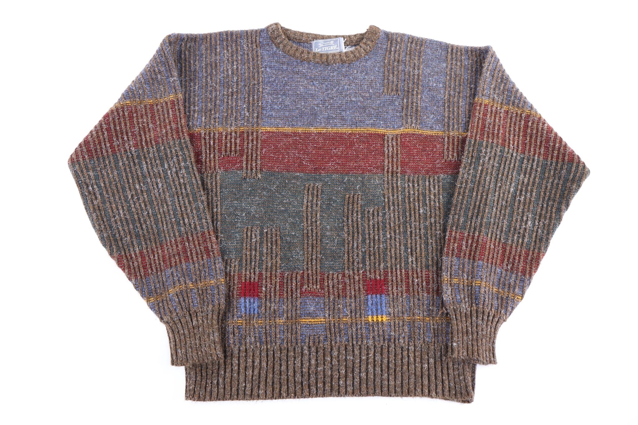 90's Le Tigre Multicolor Knit Sweater - Sweater - Thrifted Threads