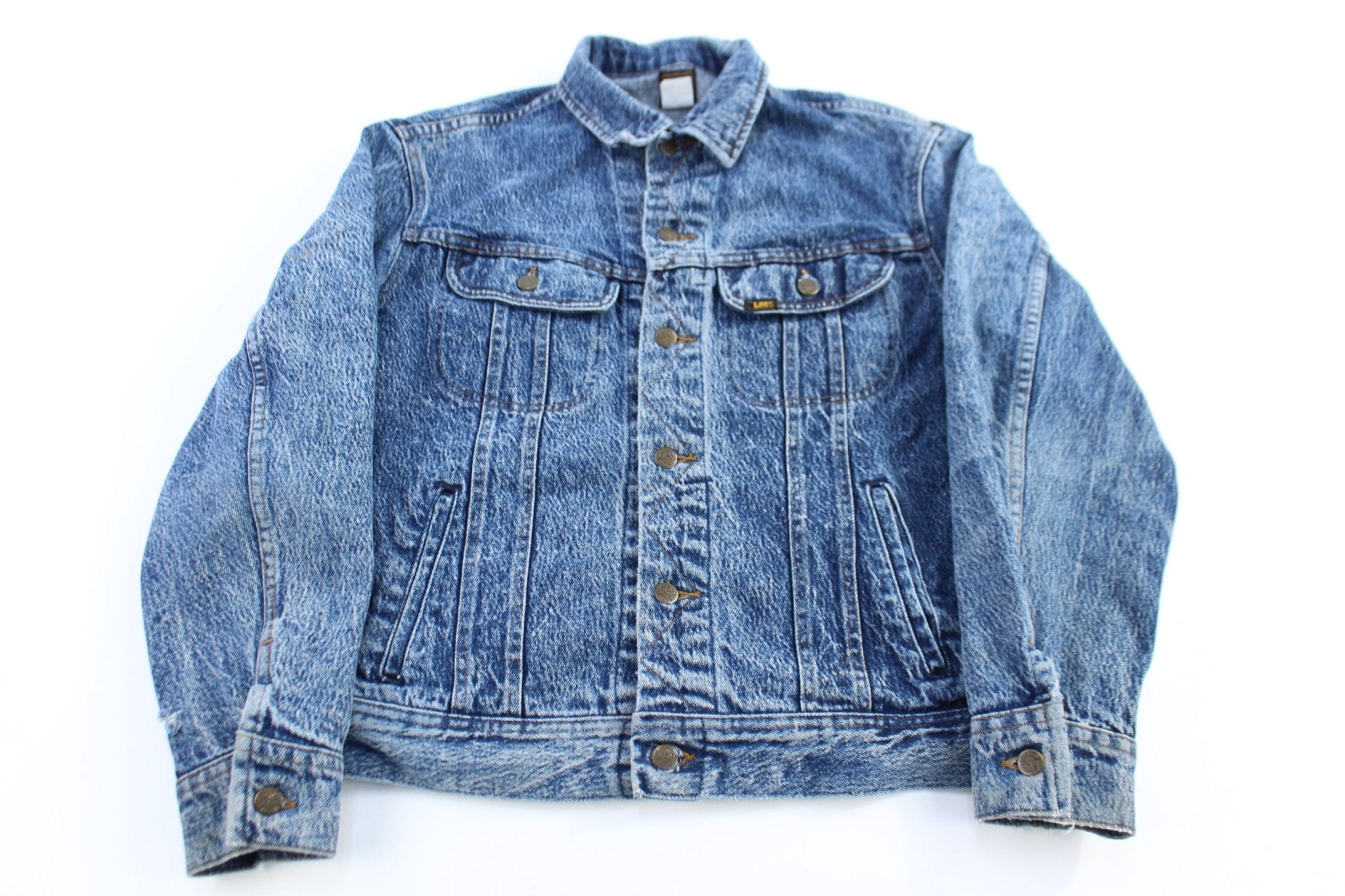 90's Lee Acid Wash Denim Trucker Jacket - Jacket - Thrifted Threads