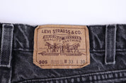 90's Levi's 505 Black Denim Jeans - Pants/Shorts - Thrifted Threads