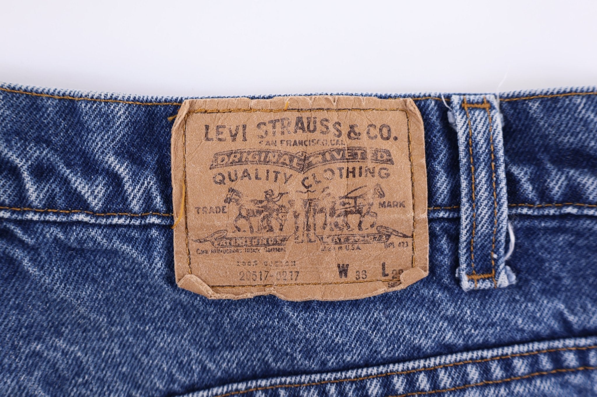 90's Levi's 517 Orange Tab Dark Wash Denim Jeans - Pants/Shorts - Thrifted Threads