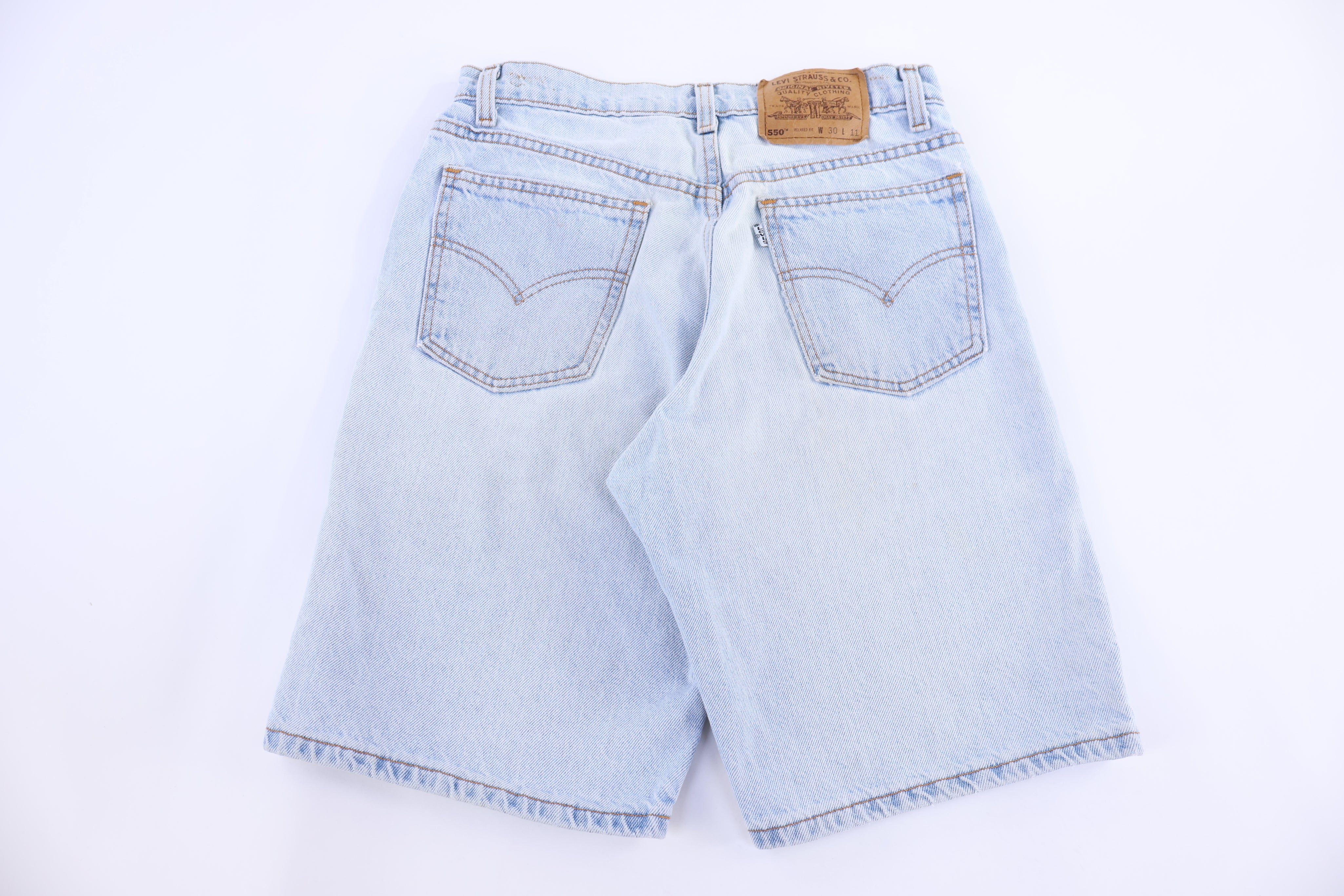 90's Levi's 550 Light Wash Denim Shorts - Pants/Shorts - Thrifted Threads