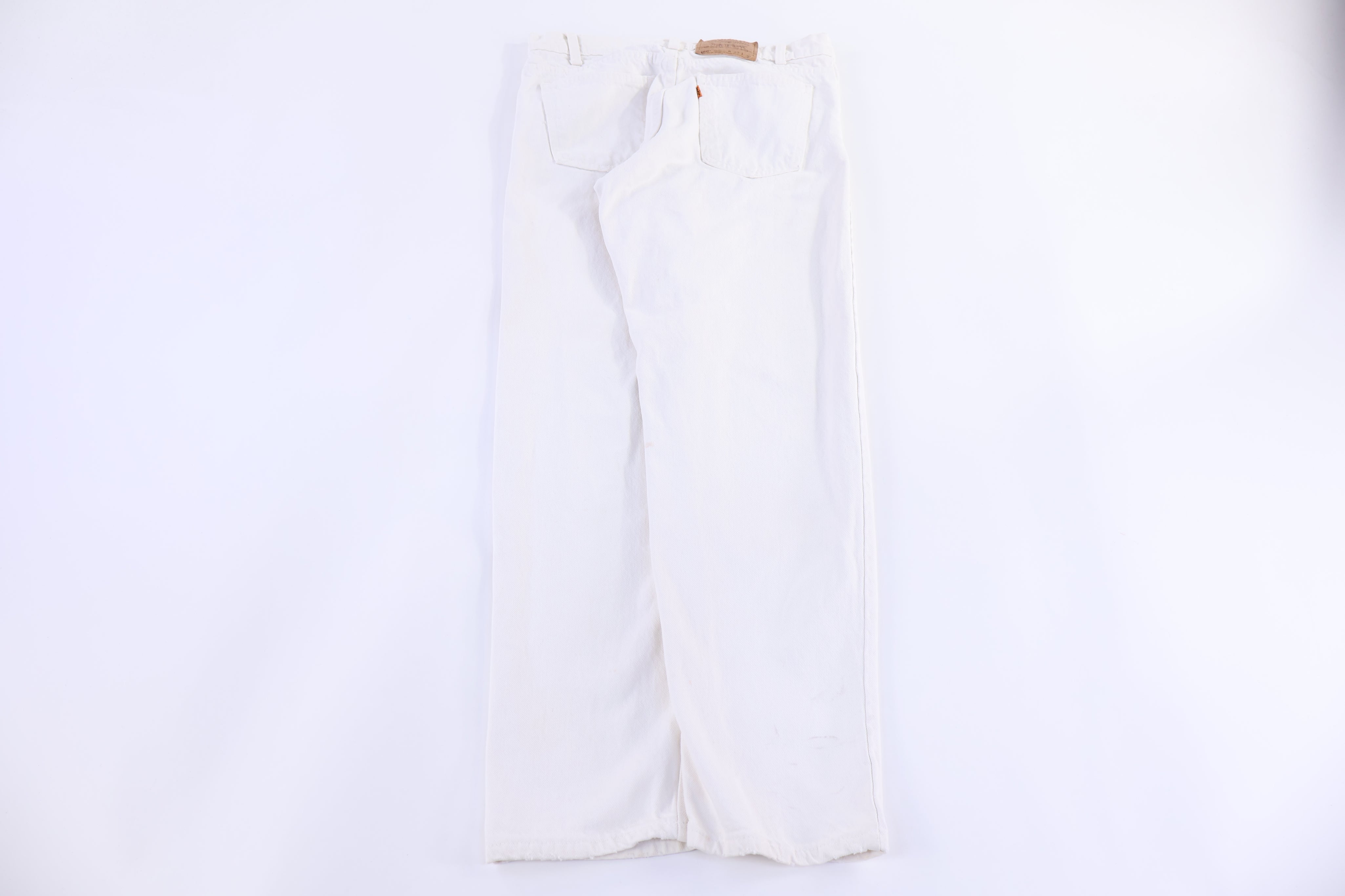 90's Levi's 550 White Denim Jeans - pants - Thrifted Threads