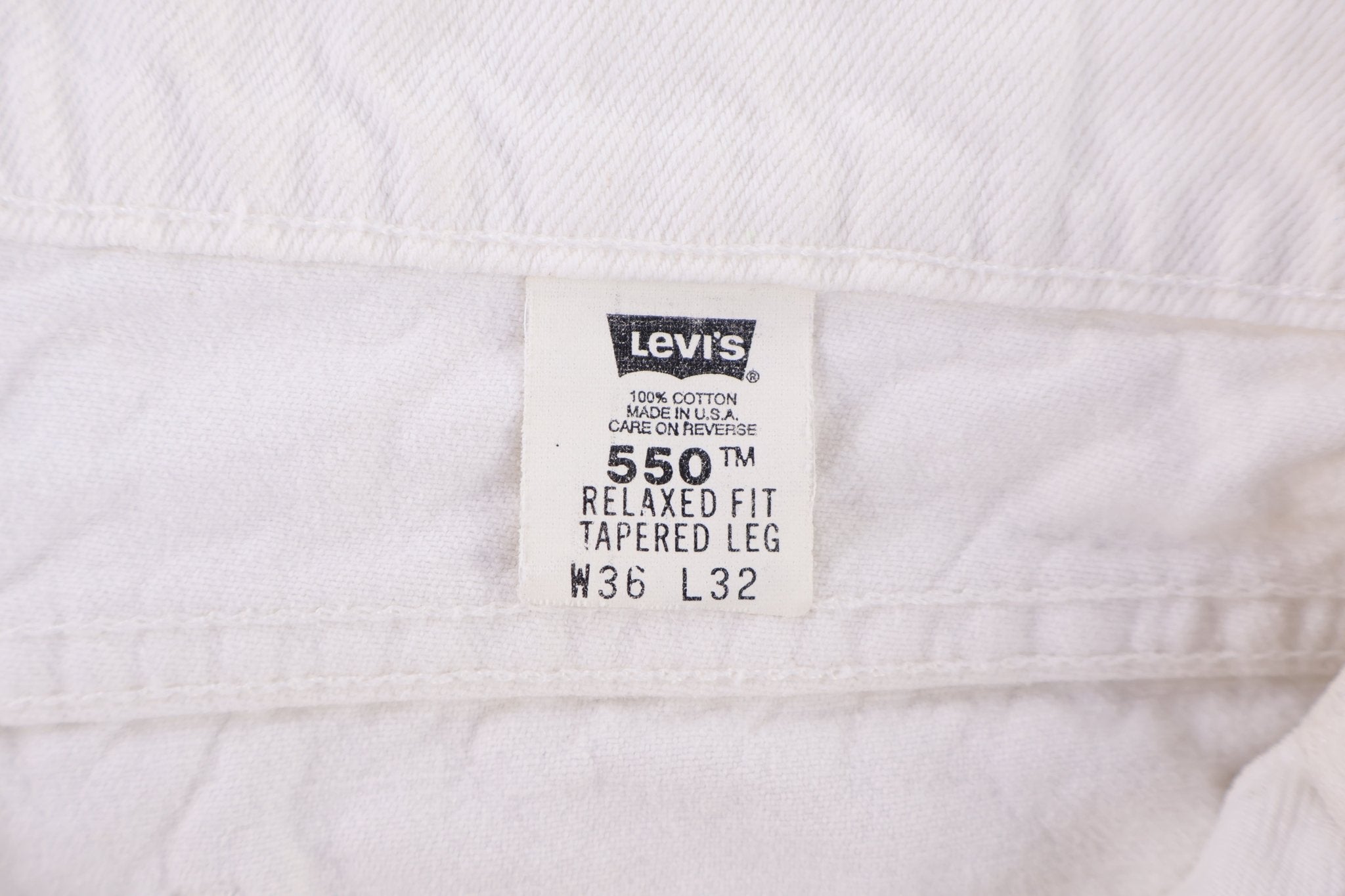 90's Levi's 550 White Denim Jeans - Pants/Shorts - Thrifted Threads