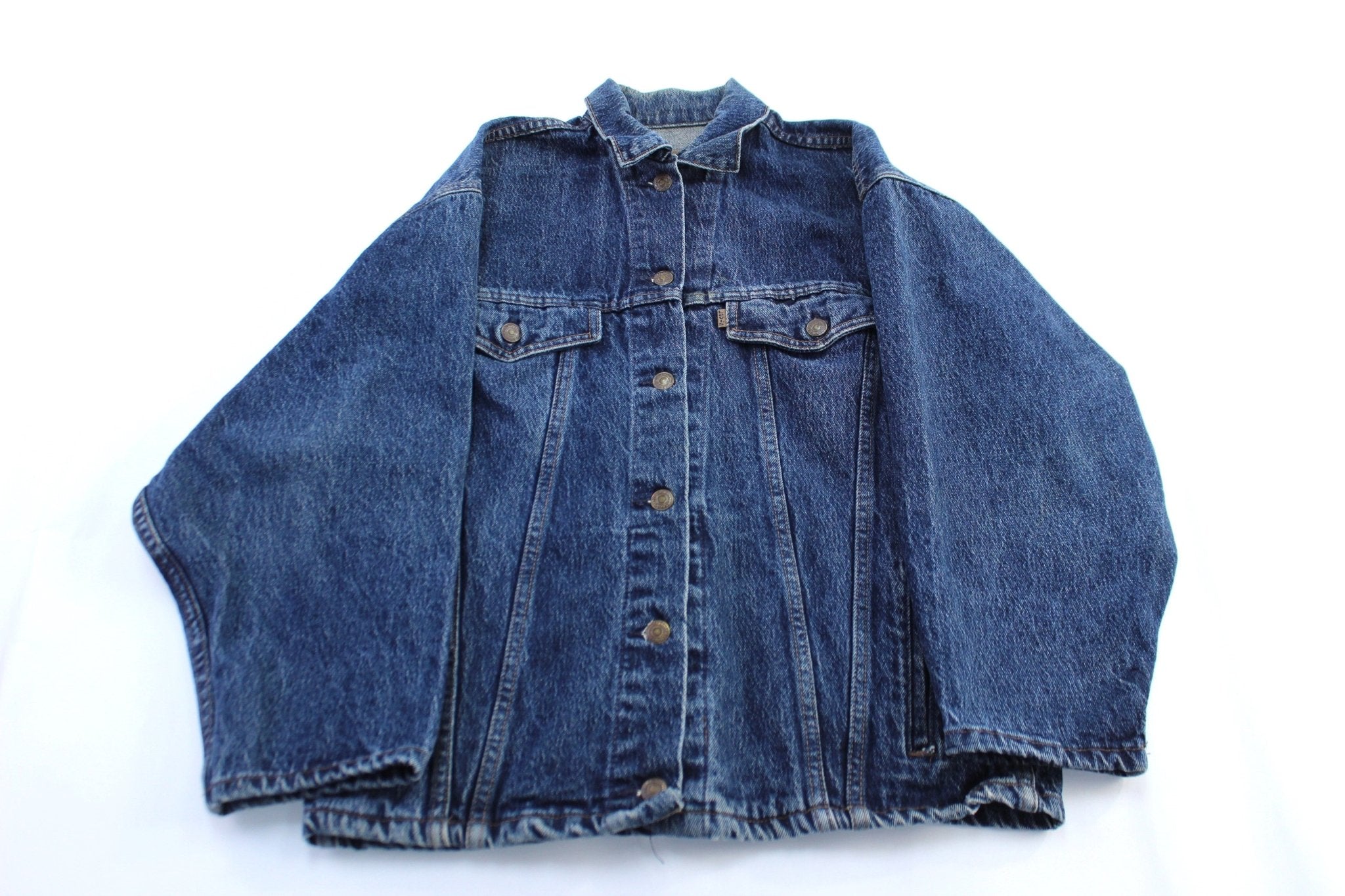 90's Levi's Dark Wash Denim Jacket - ThriftedThreads.com