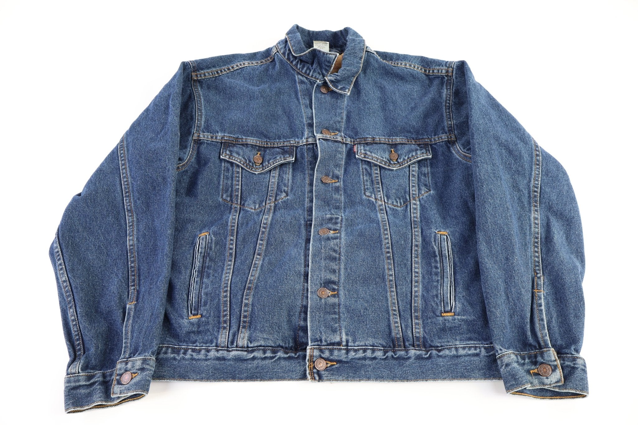 90's Levi's Dark Wash Denim Jacket - jacket - Thrifted Threads