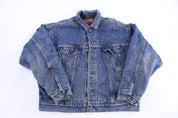 90's Levi's Dark Wash Denim Jacket - Jacket - Thrifted Threads
