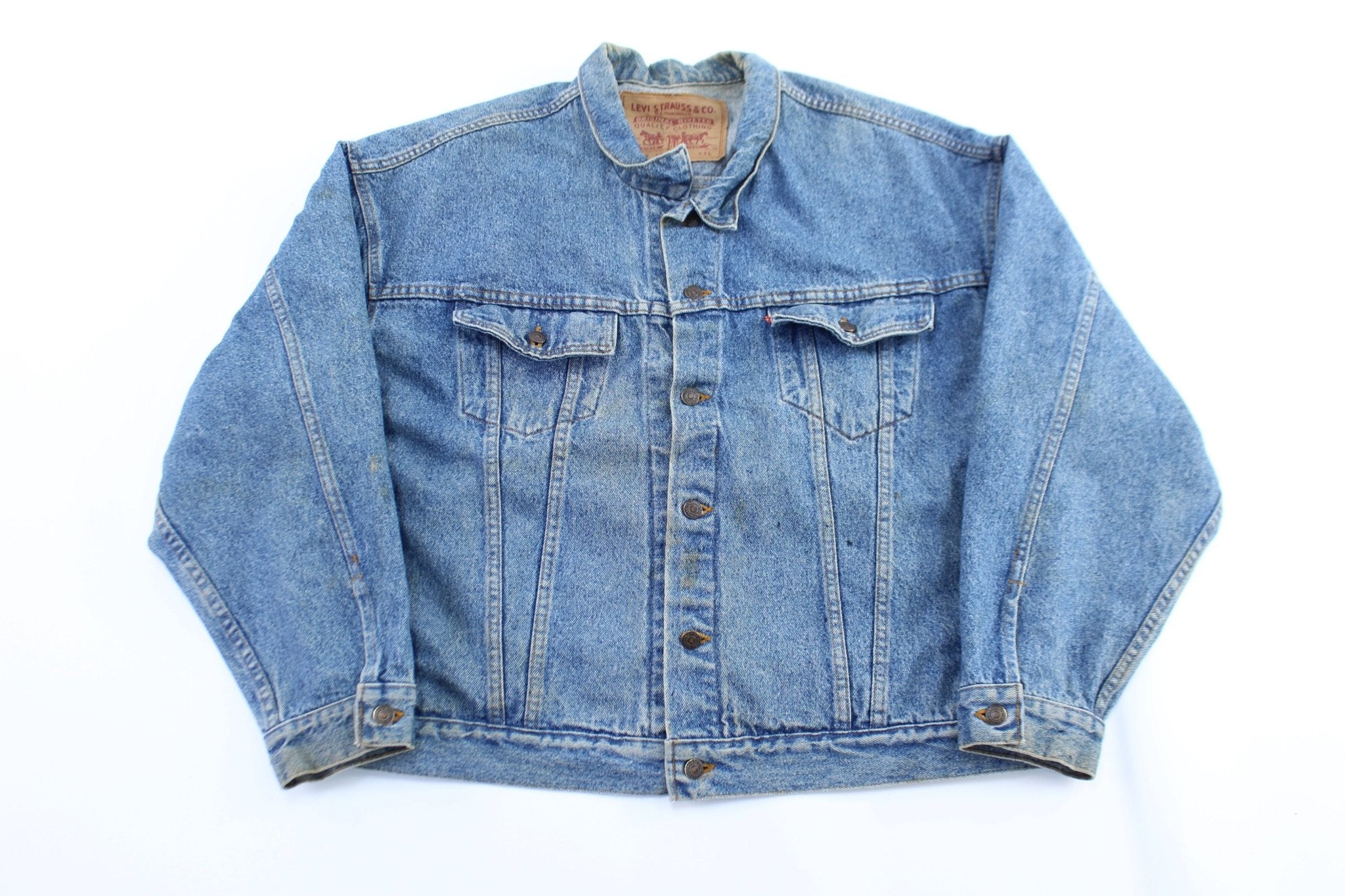 90's Levi's Embroidered Universal Studios Denim Jacket - ThriftedThreads.com
