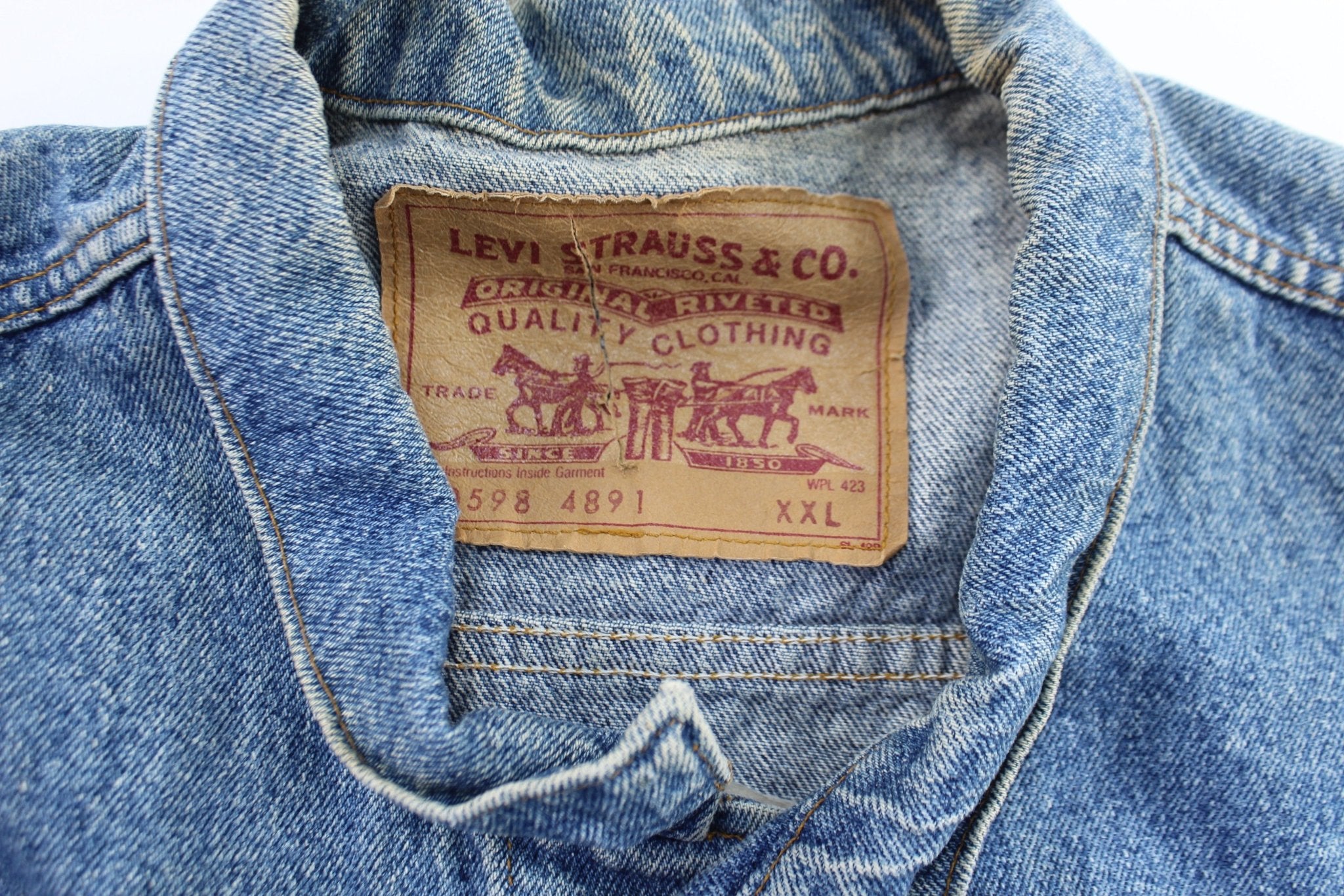 90's Levi's Embroidered Universal Studios Denim Jacket - ThriftedThreads.com