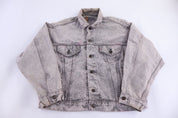 90's Levi's Grey Denim Trucker Jacket - Jacket - Thrifted Threads
