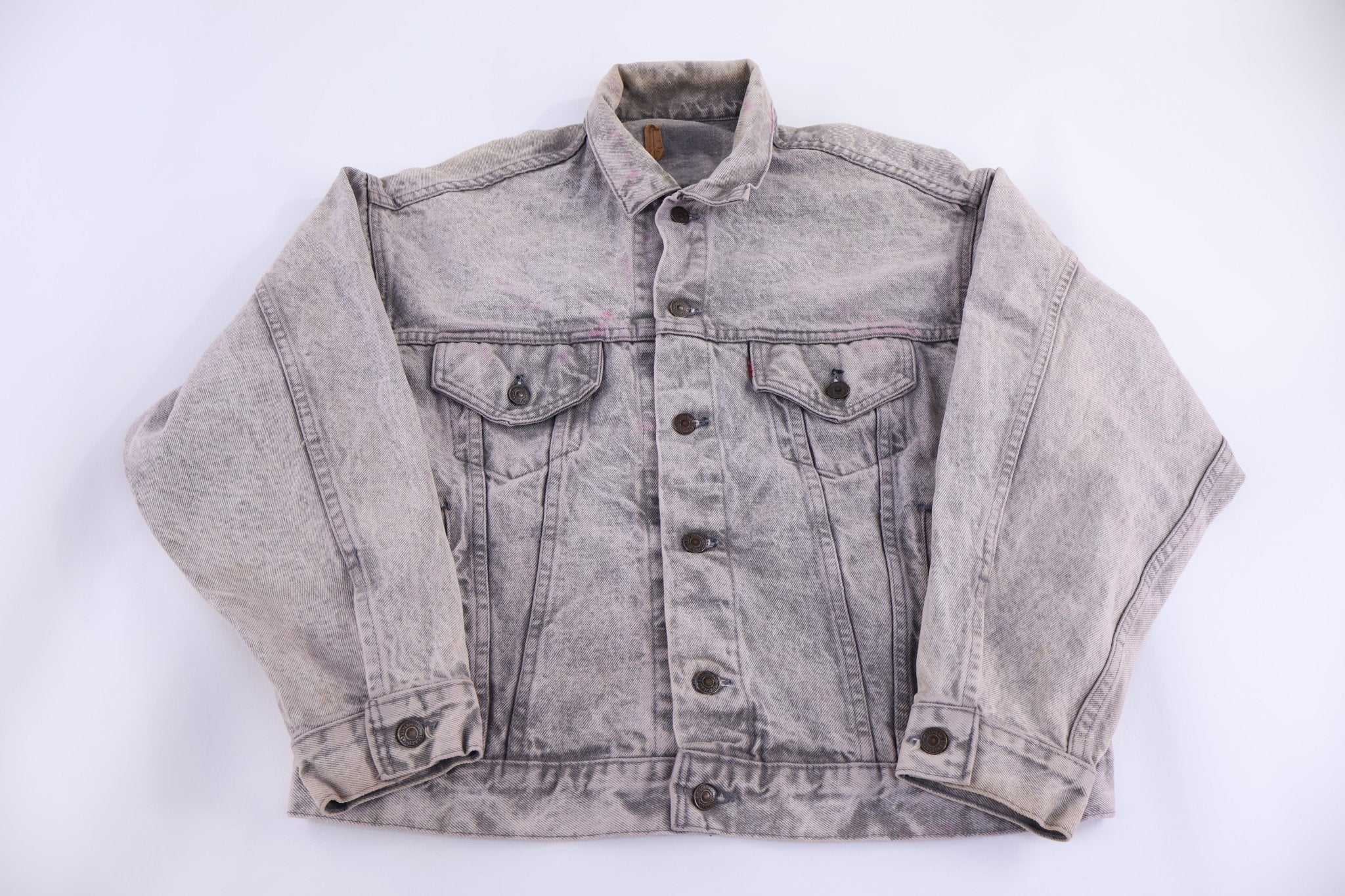 90's Levi's Grey Denim Trucker Jacket - Jacket - Thrifted Threads