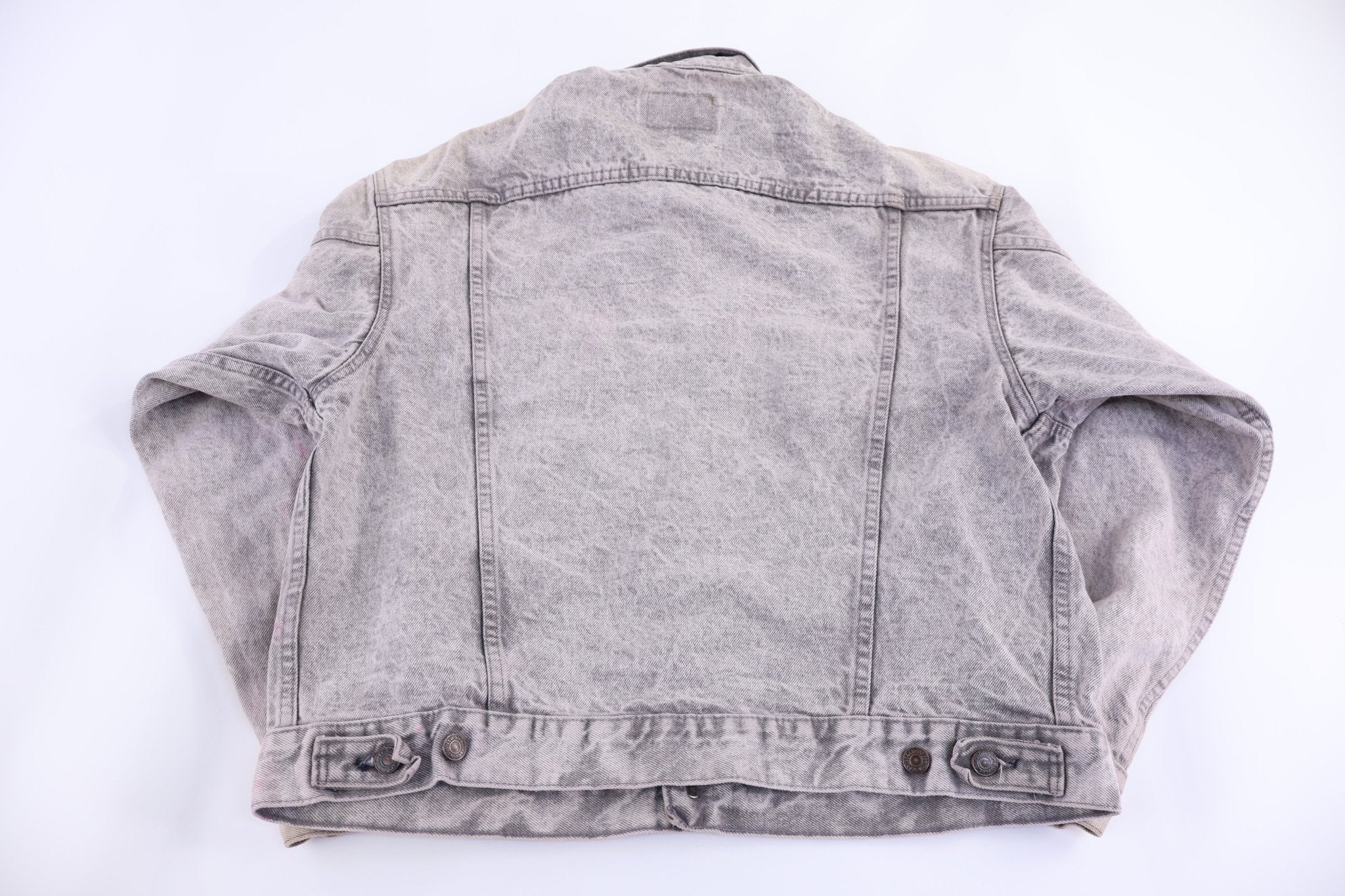 90's Levi's Grey Denim Trucker Jacket - Jacket - Thrifted Threads