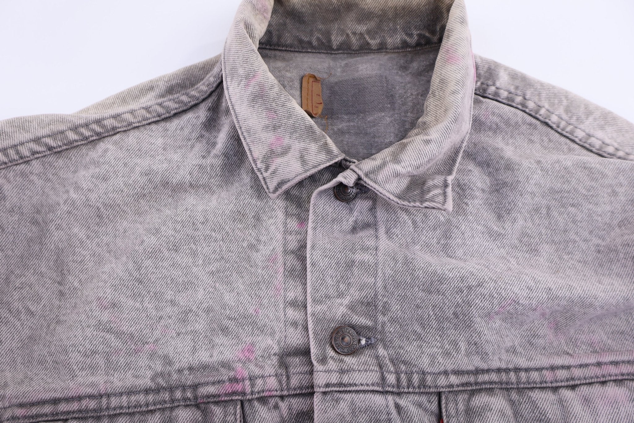 90's Levi's Grey Denim Trucker Jacket - Jacket - Thrifted Threads