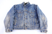 90's Levi's Medium Wash Blanked Lined Jacket - jacket - Thrifted Threads