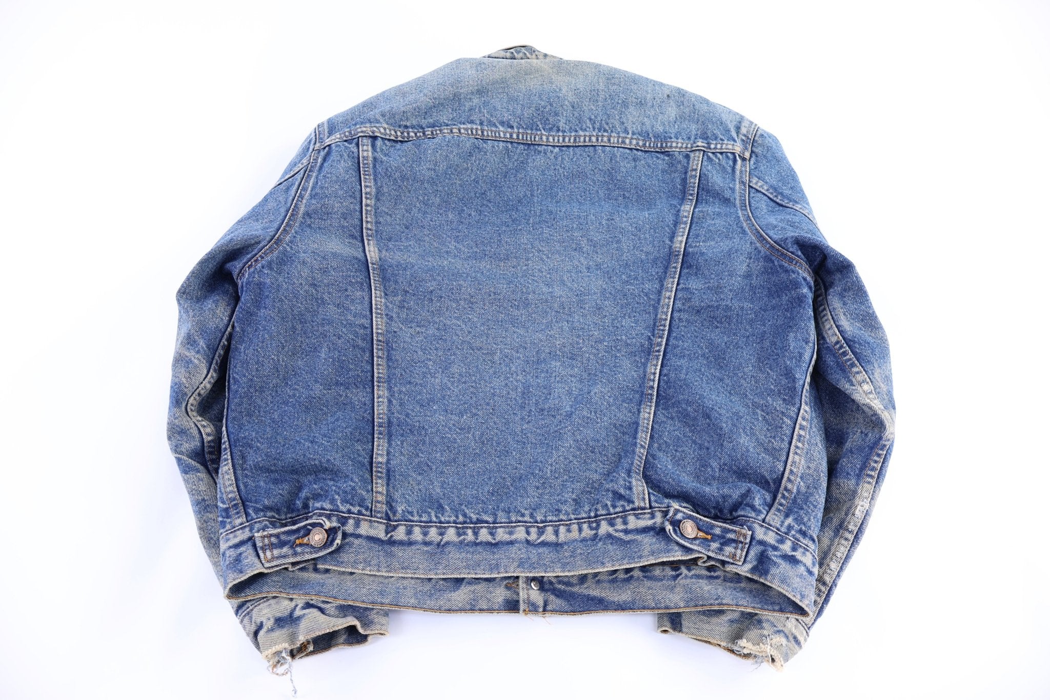 90's Levi's Medium Wash Blanked Lined Jacket - jacket - Thrifted Threads