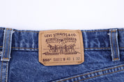 90's Levi's Orange Tab Dark Wash Denim Jeans - Pants - Thrifted Threads
