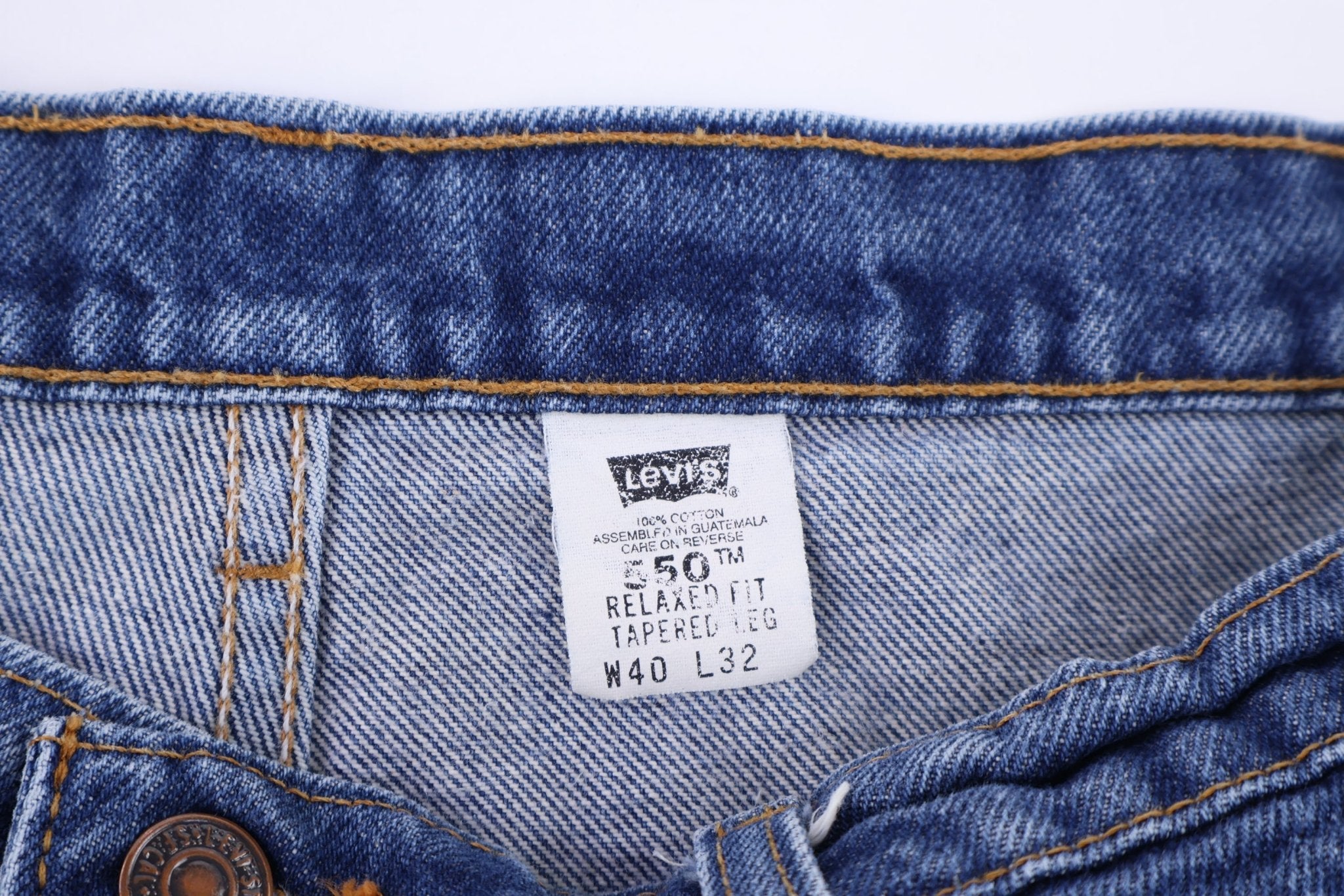 90's Levi's Orange Tab Dark Wash Denim Jeans - Pants - Thrifted Threads