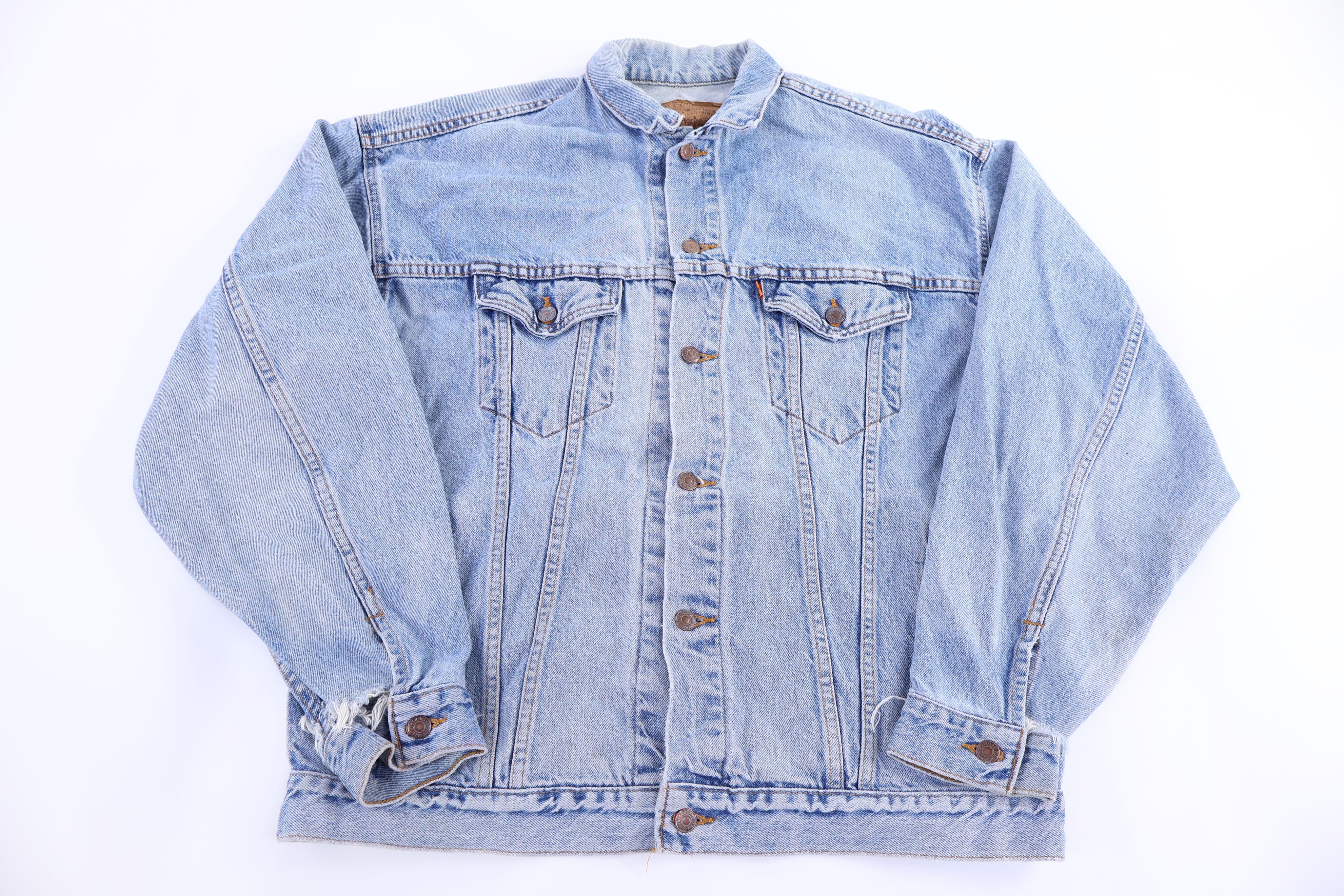 90's Levi's Orange Tab Medium Wash Denim Jacket - Jacket - Thrifted Threads