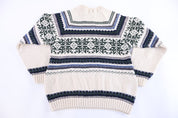 90's Liberty Multipattern Knit Sweater - Sweater - Thrifted Threads