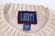 90's Liberty Multipattern Knit Sweater - Sweater - Thrifted Threads