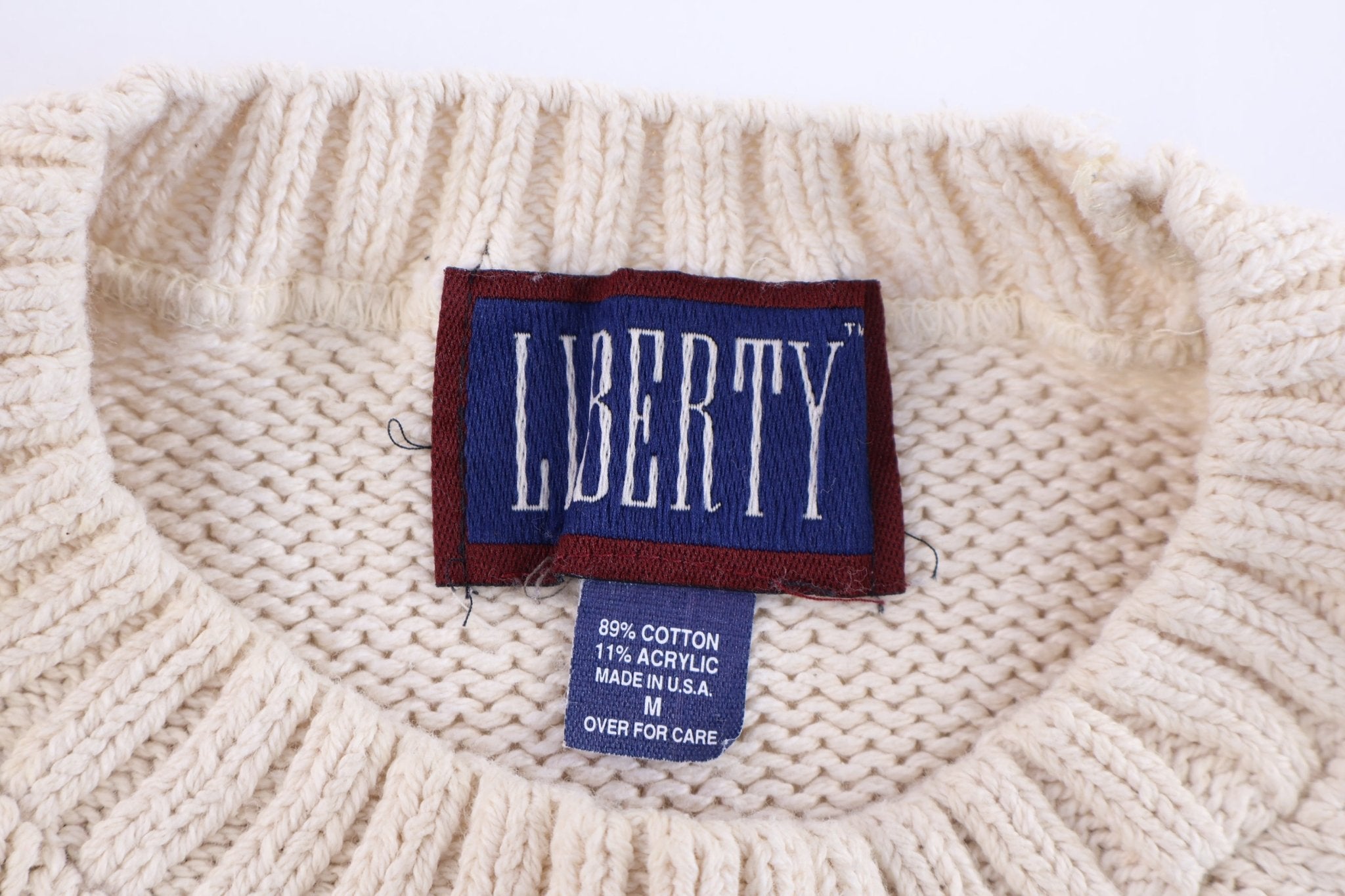 90's Liberty Multipattern Knit Sweater - Sweater - Thrifted Threads