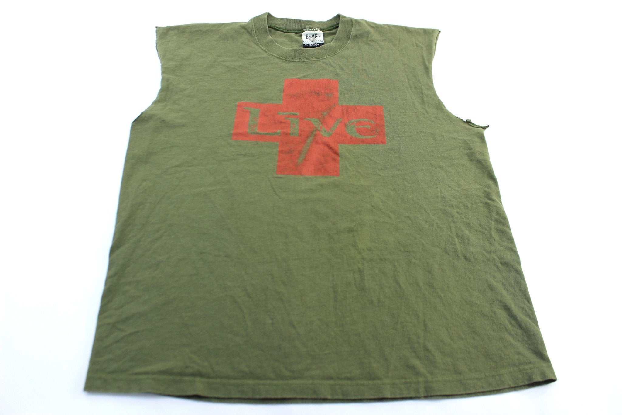 90's Live Rock Band Tank Top - ThriftedThreads.com