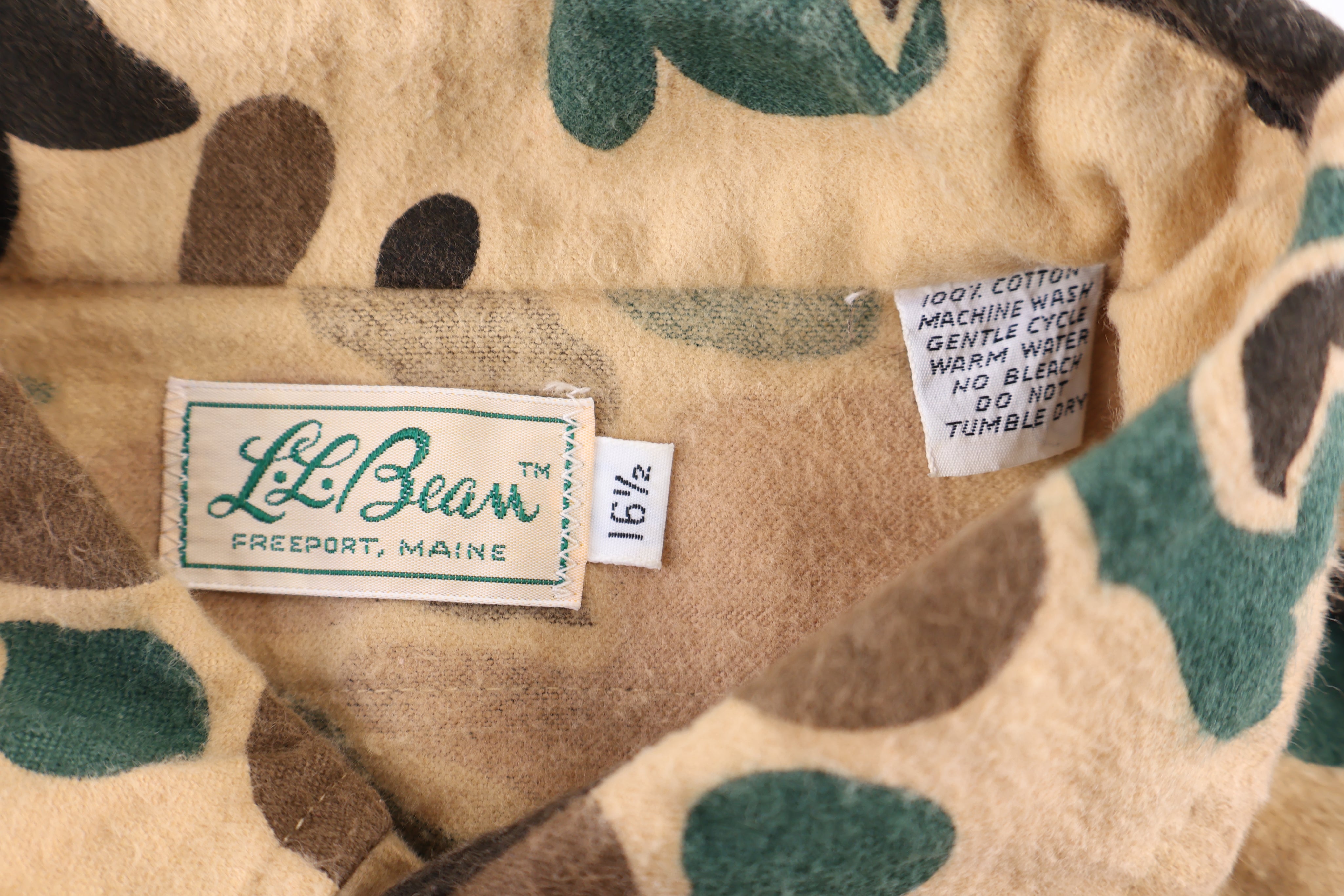 90's L.L. Bean Camo LS Button Down - Button Ups/Downs - Thrifted Threads