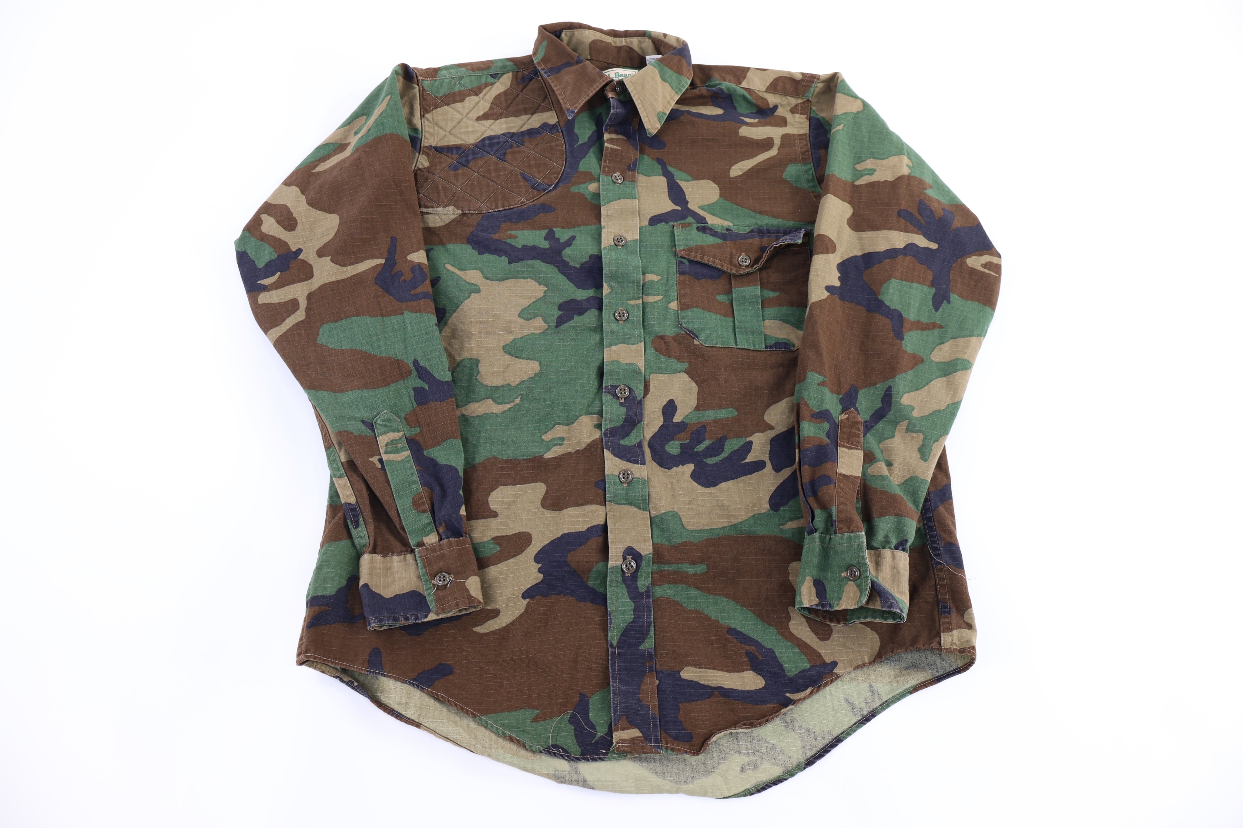 90's L.L. Bean Camo LS Button Down - Button Ups/Downs - Thrifted Threads